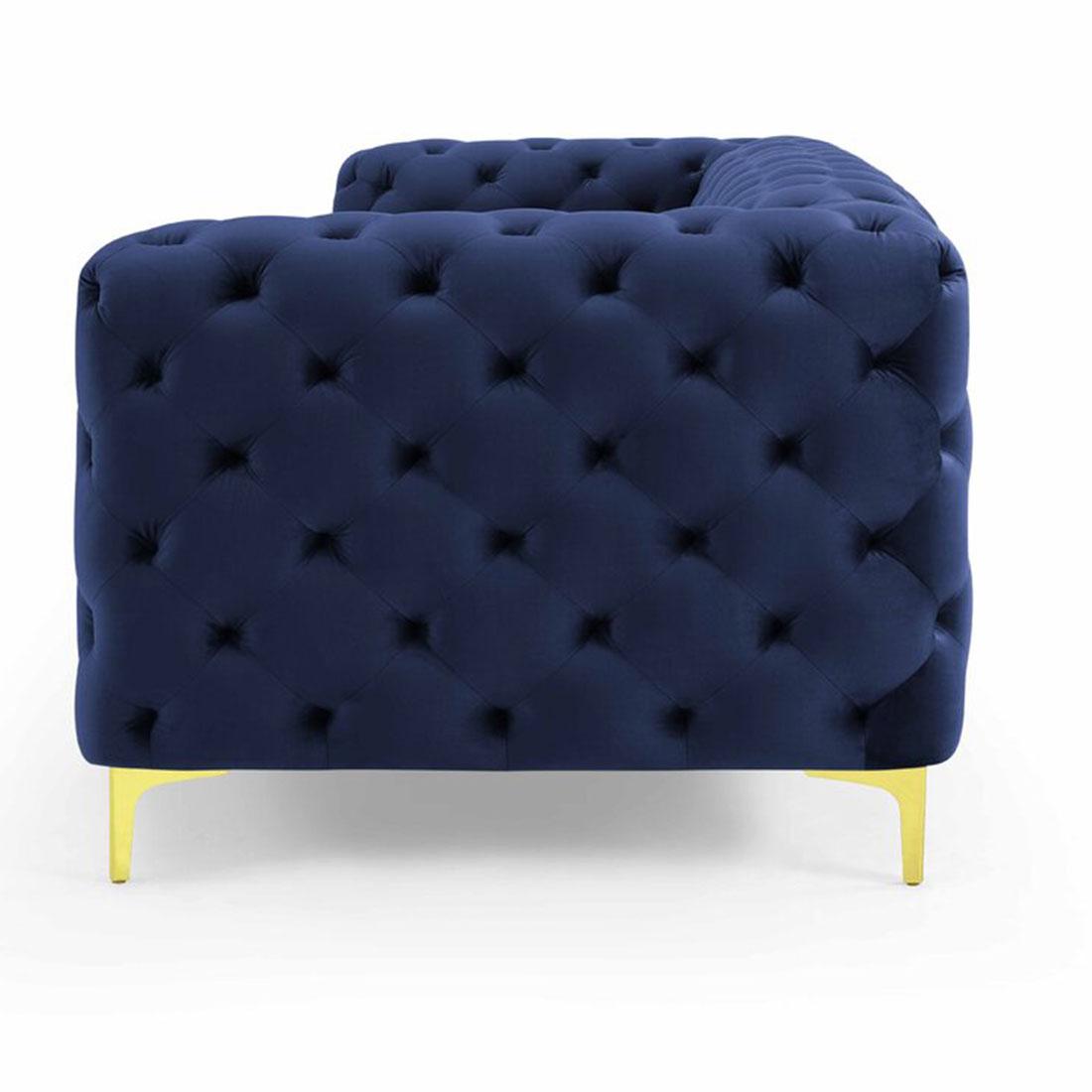 Cherish Fabric Sofa - Navy Blue