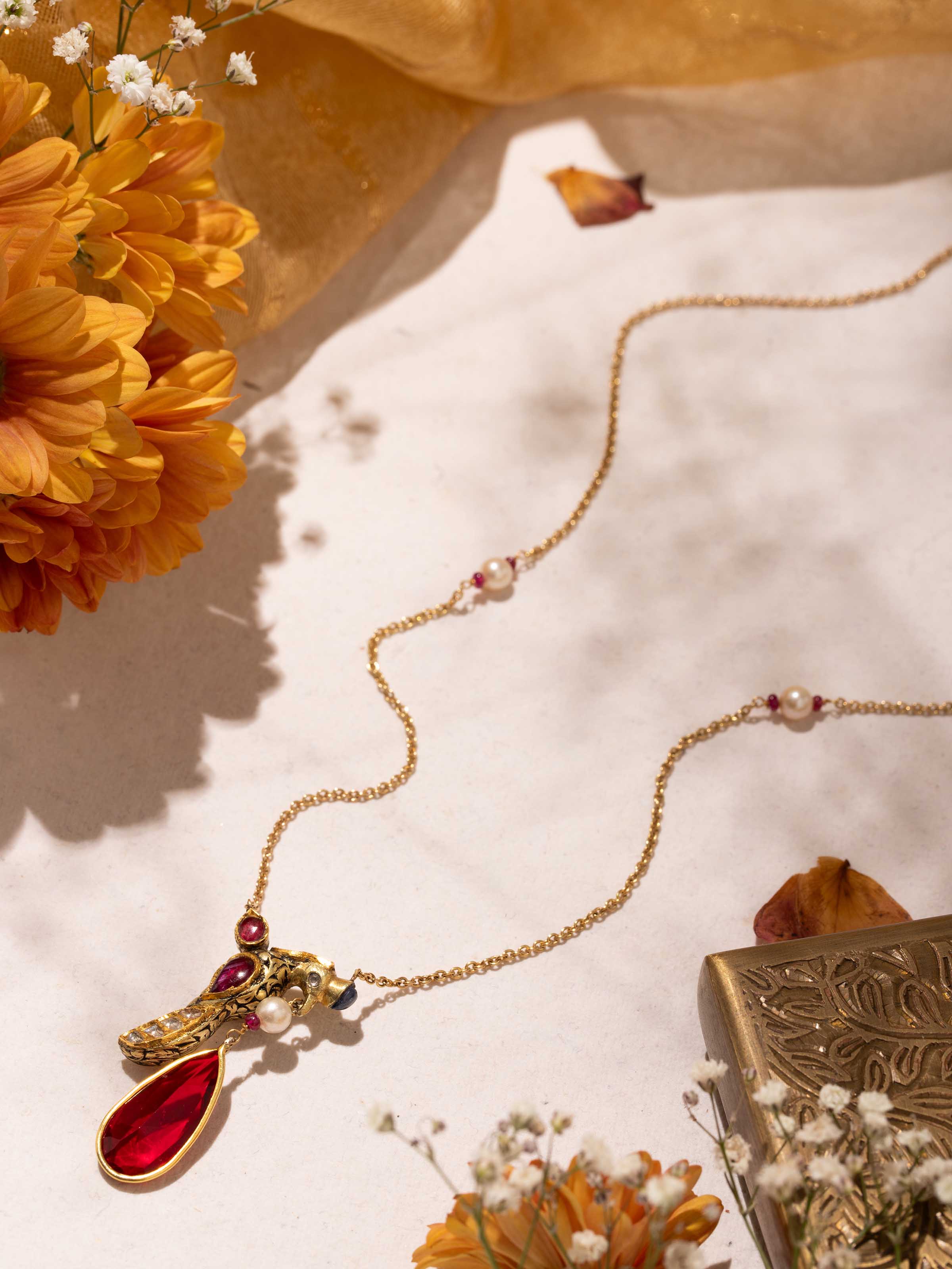 Partash 18 Karat Gold Pendant & Chain