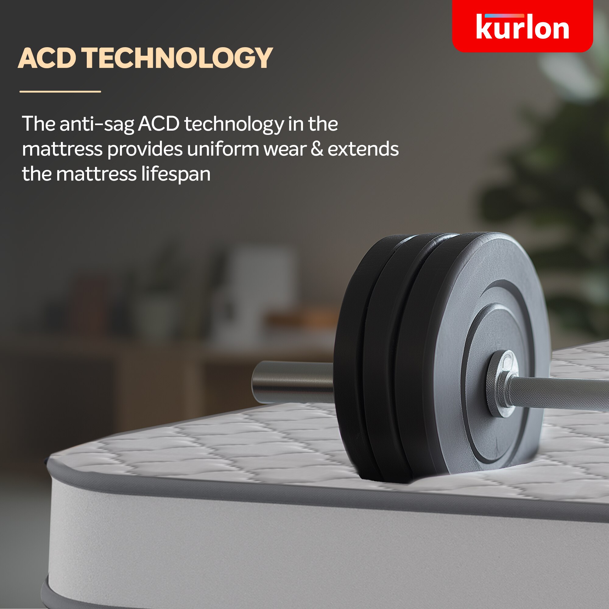 KURLON Klassic Essential | Natural Coir & HR Foam with Top Quilted Memory Foam Layer | 6 inch Single Coir Mattress (L x W: 75 inch x 35 inch)