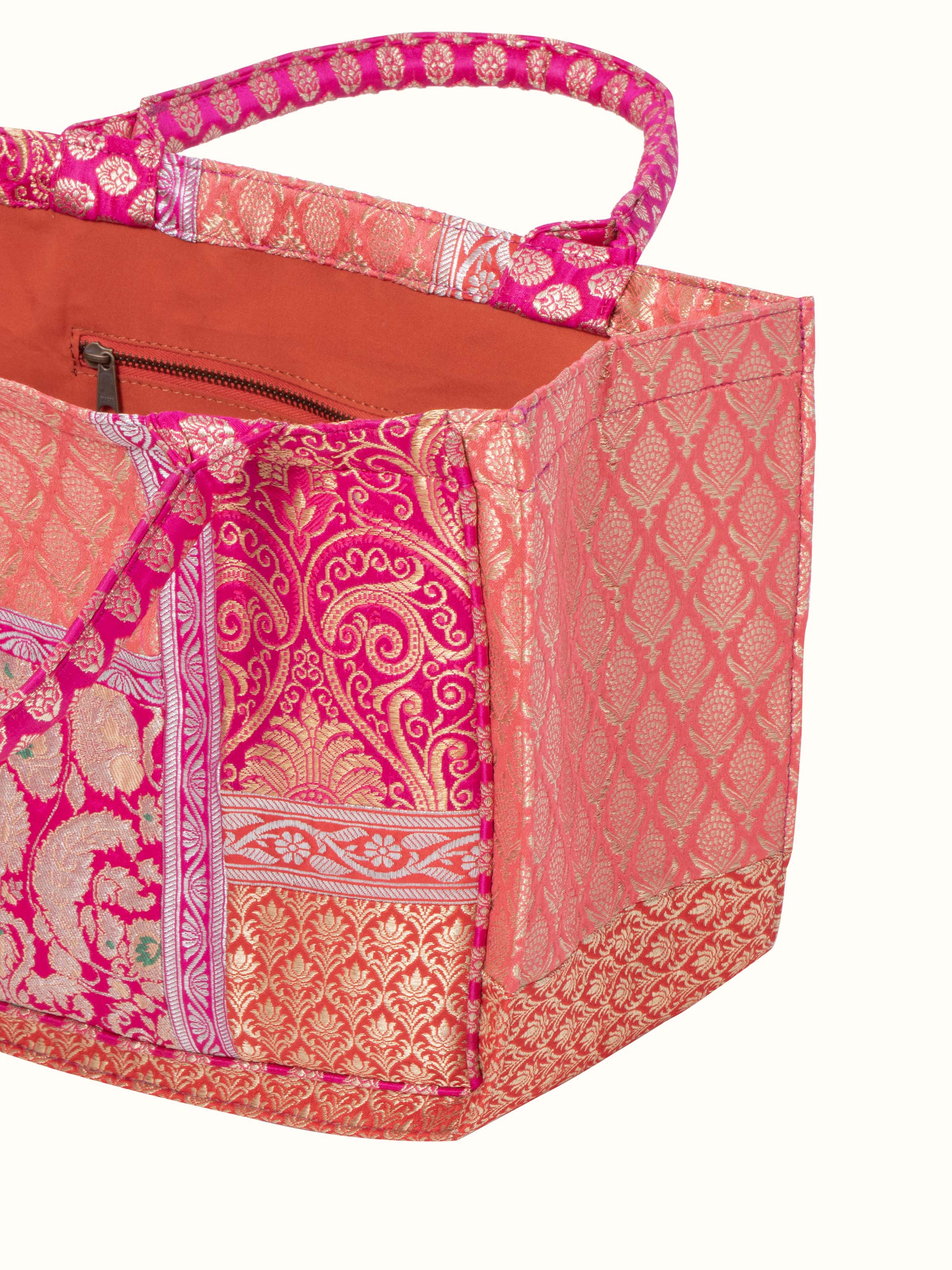 Brocade Patchwork Tote Bag