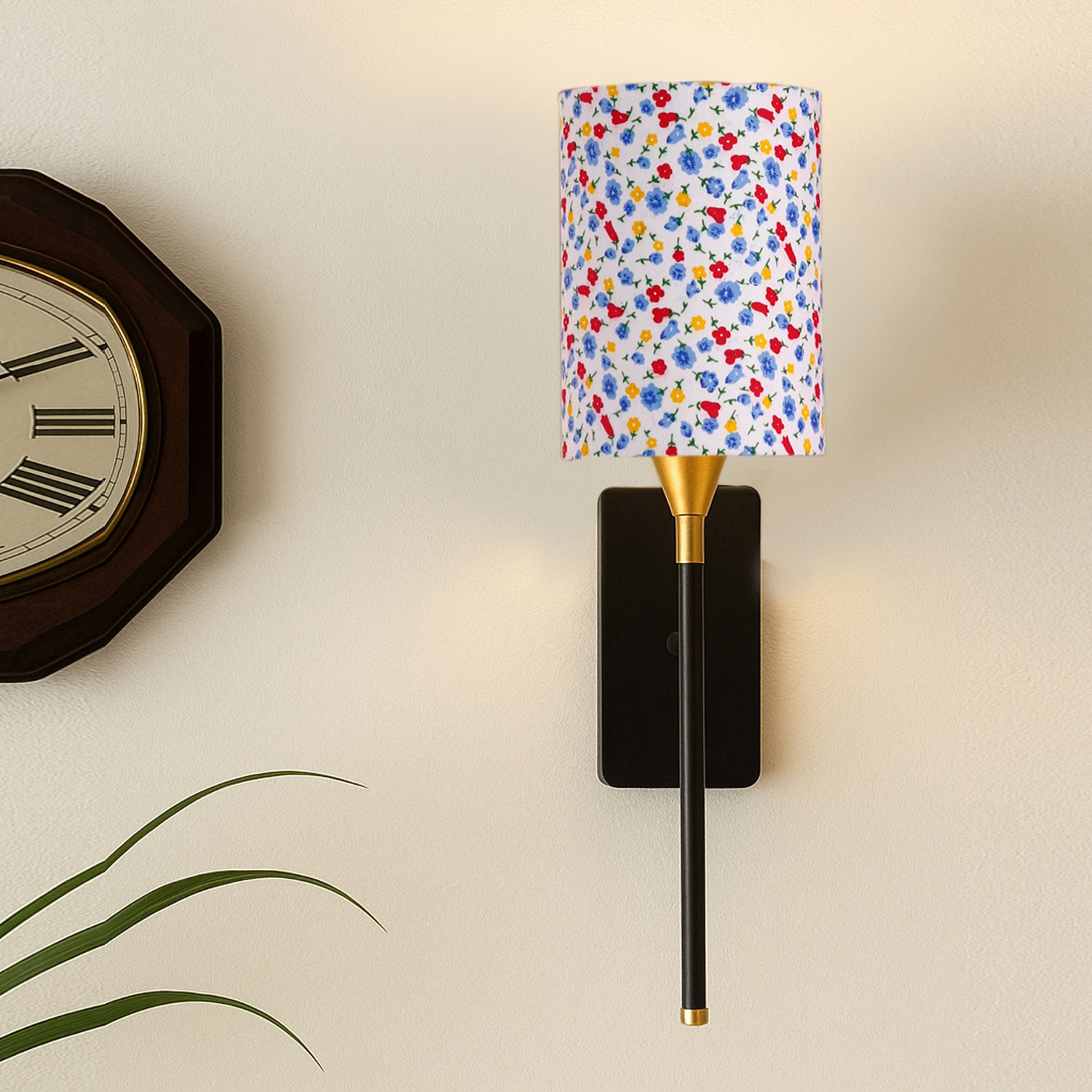 Devansh Metal Electric Wall Light in Black Colour with Multi Shade Count of 1 Light - Devansh