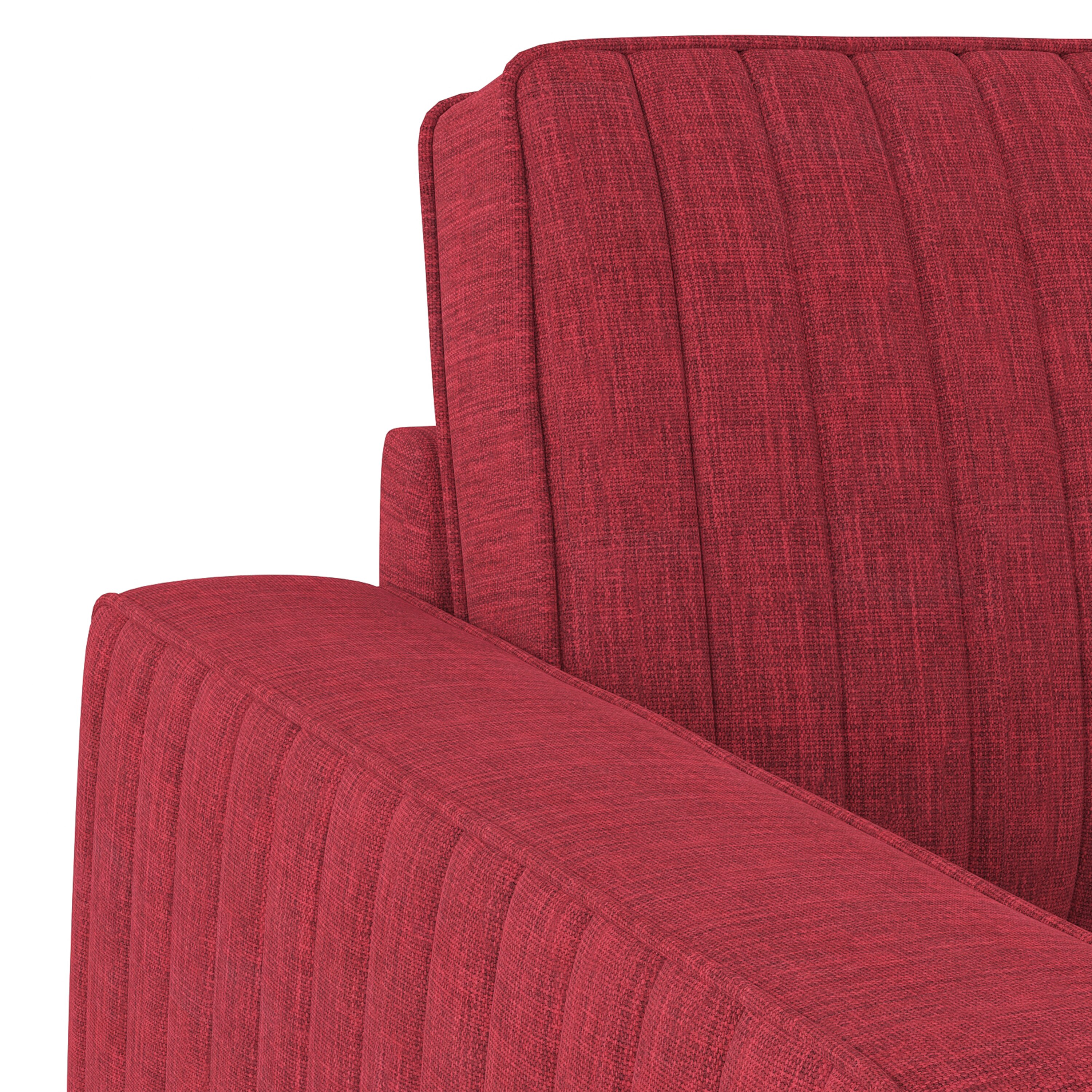 Apollo Neo 1 Seater Fabric Sofa in Salsa Red Colour (Back Height : Regular, Cushion Type : Soft)