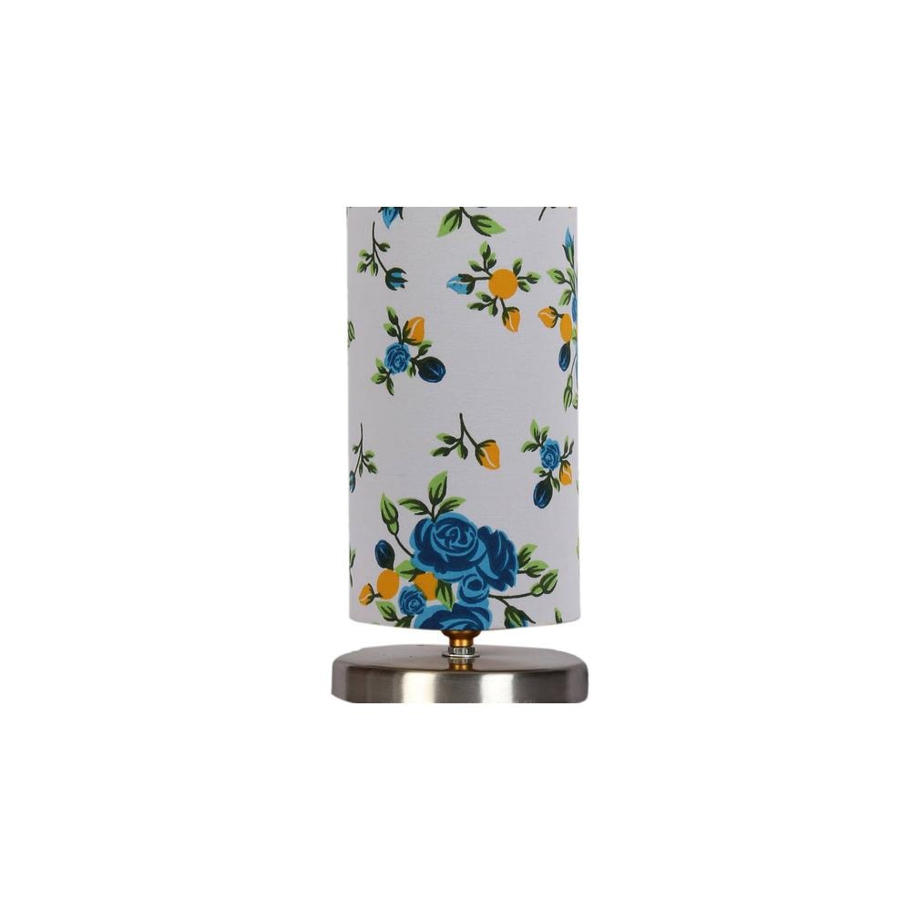 Multicolor cotton table lamp with Steel Base -13