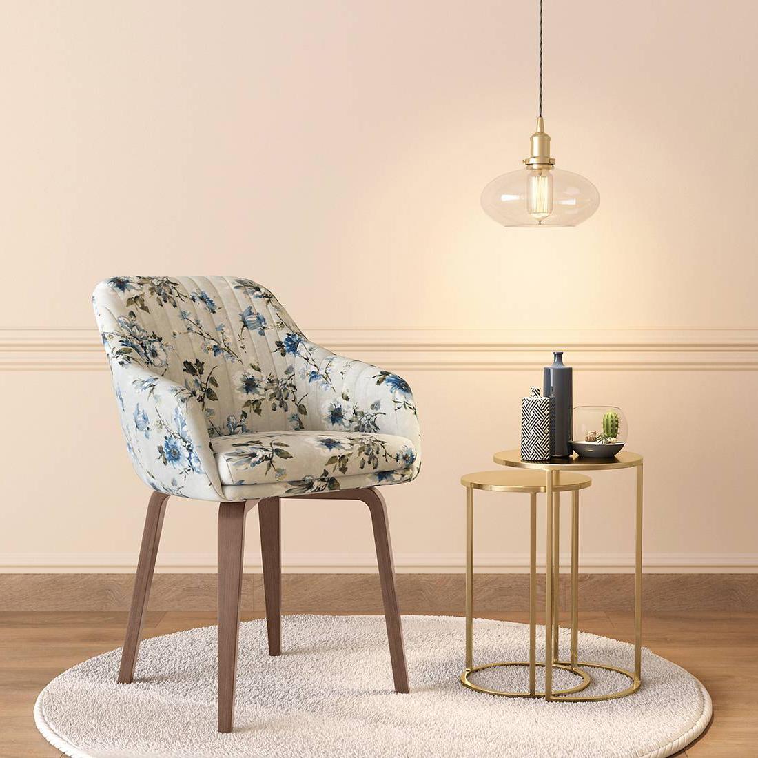 Atlas Crest Solid Wood 4 Seater Dining Table With Rochelle Lounge Chairs