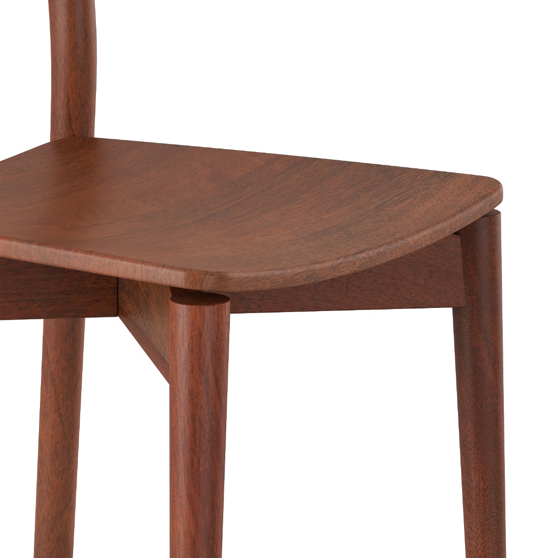 Dane Solid Wood Dining Chair Set of 2 in Honey Finish