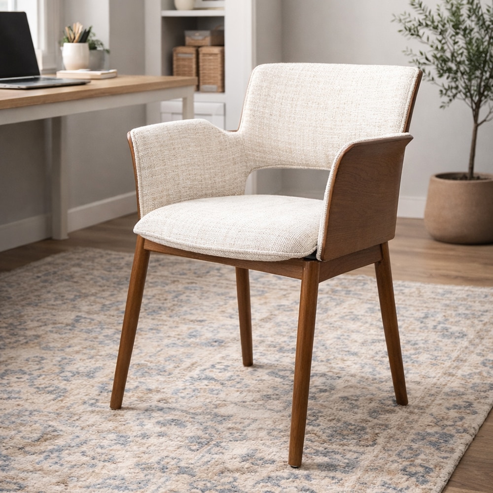 Mulho Veneer Dining Chair in Brown Colour - Living Shape
