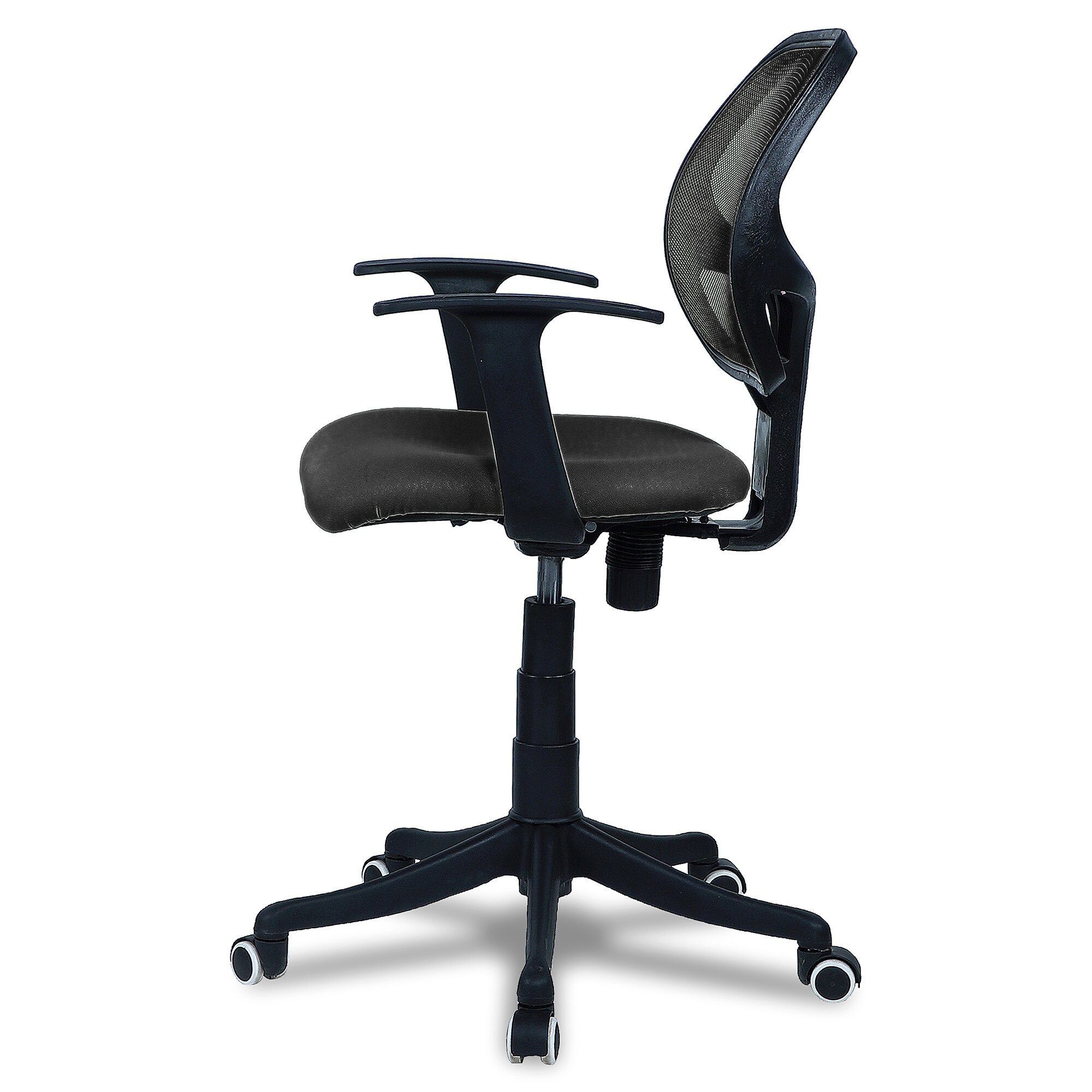 Jaazza Low Back Ergonomic Chair in Black Colour