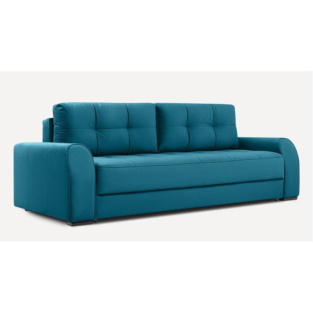 Calliro 3 Pull Out Sofa Cum Bed with storage In T Blue Colour