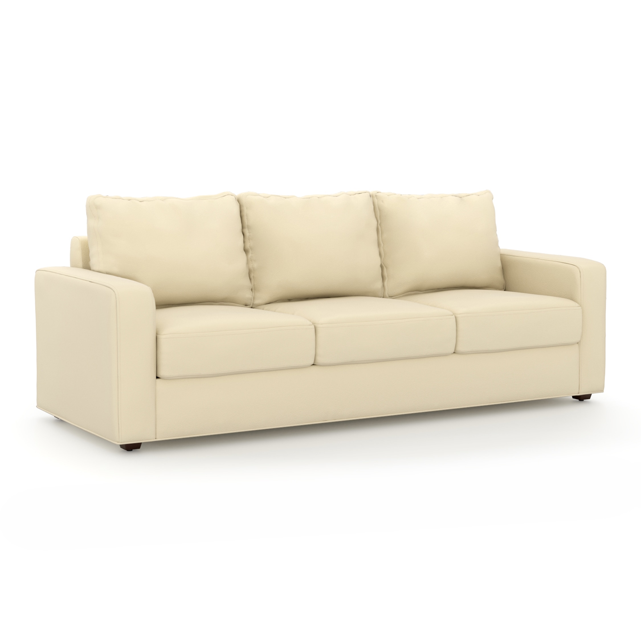 Apollo Compact Sofa Set (Colour : Cream, Cushion : Hard, Back Type : Regular, Seater : 3+2+1)