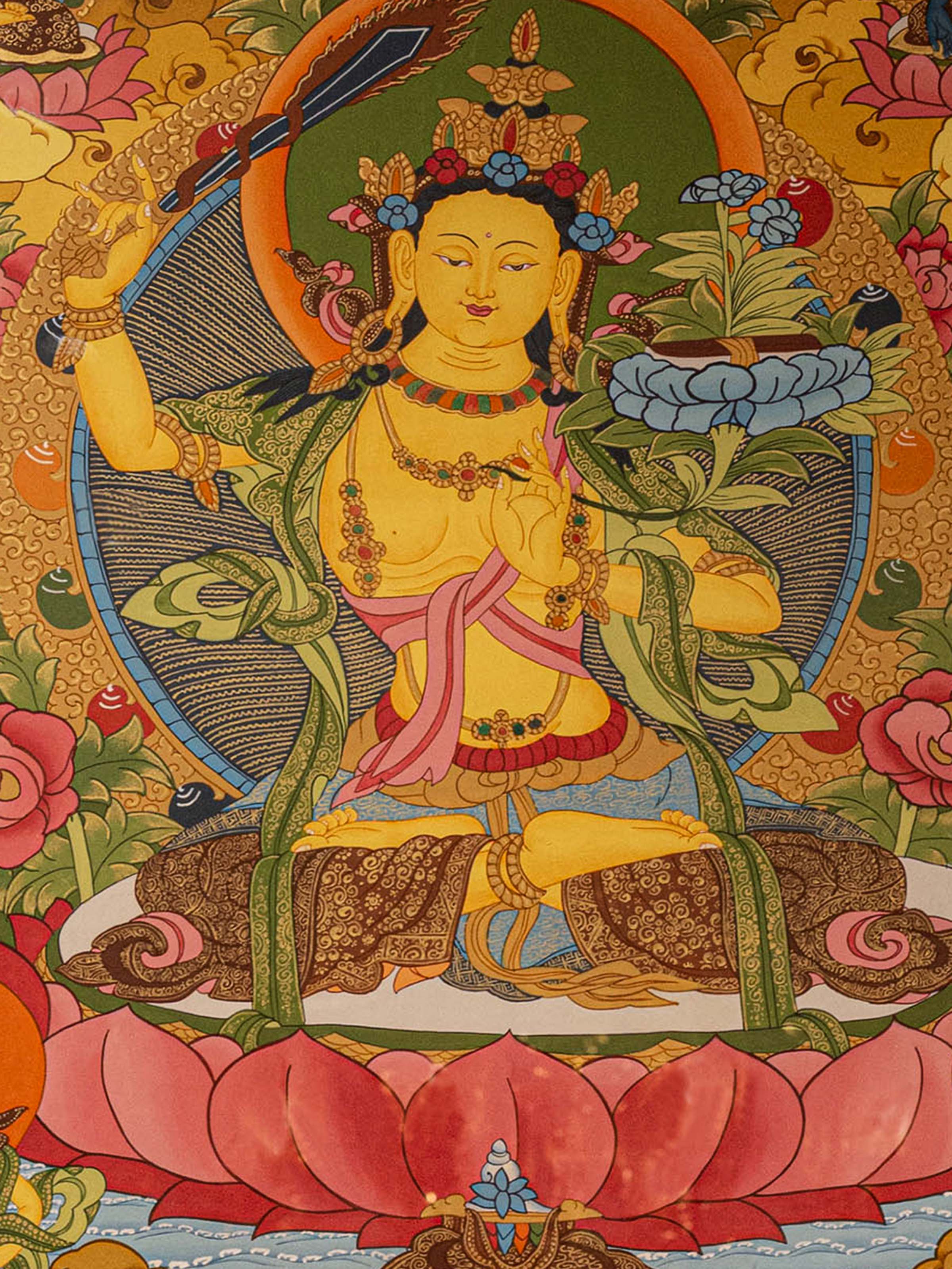 Manjushree Thangka Painting