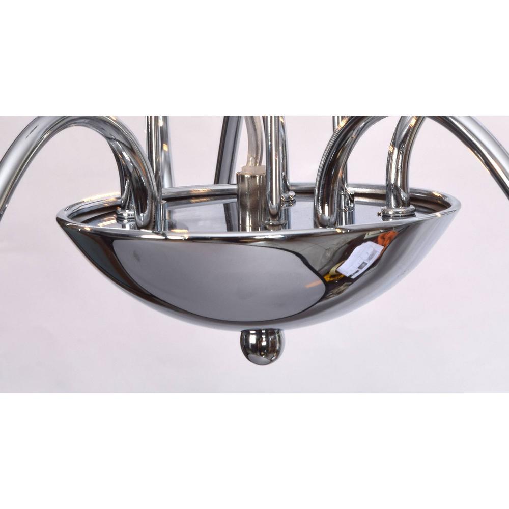 Yearby 5-Light Sputnik Glass Shade chandelier