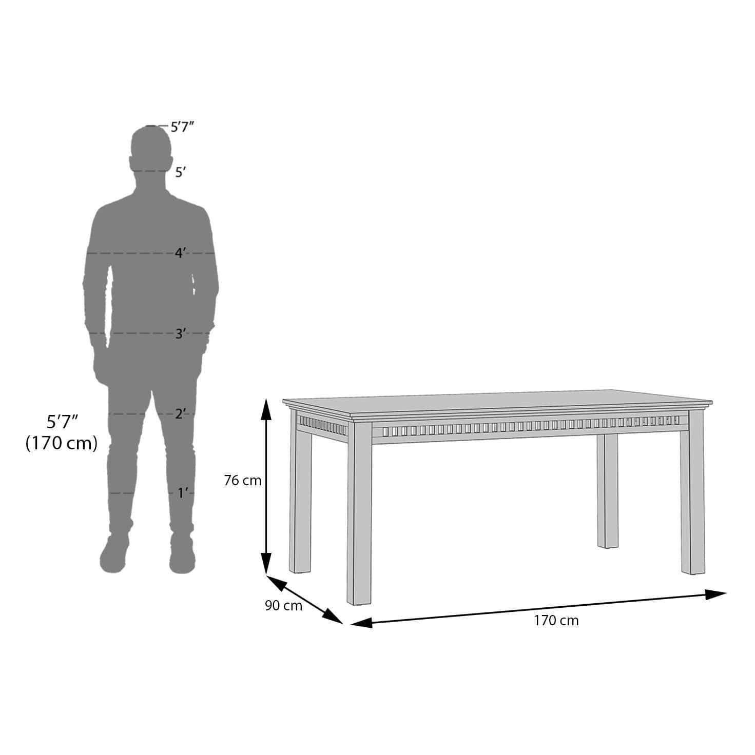 Fidora 6 Seater Dining Table With Set Of 6 Capra Dining Chairs