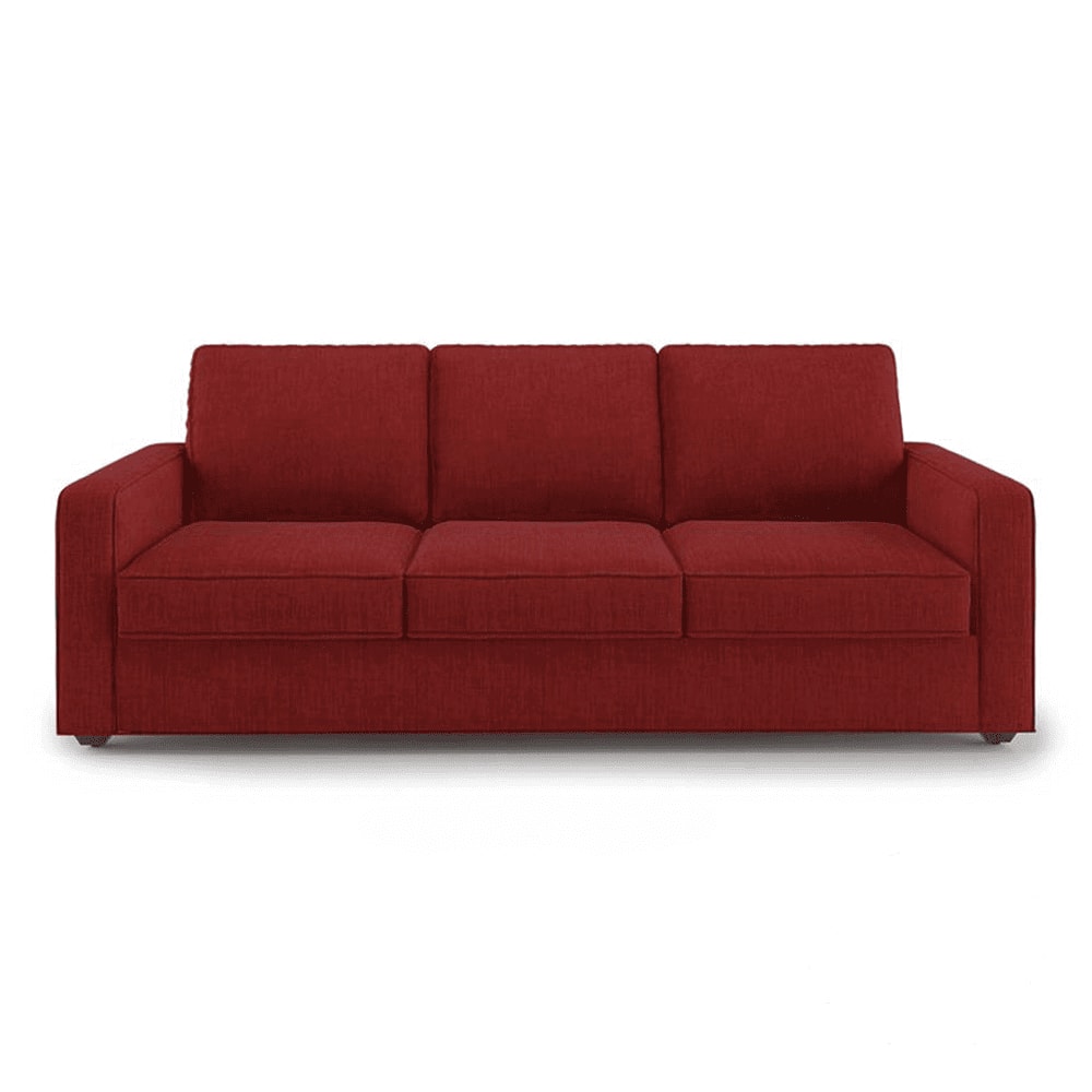 Apollo 3 Seater Fabric Sofa in Salsa Red Colour