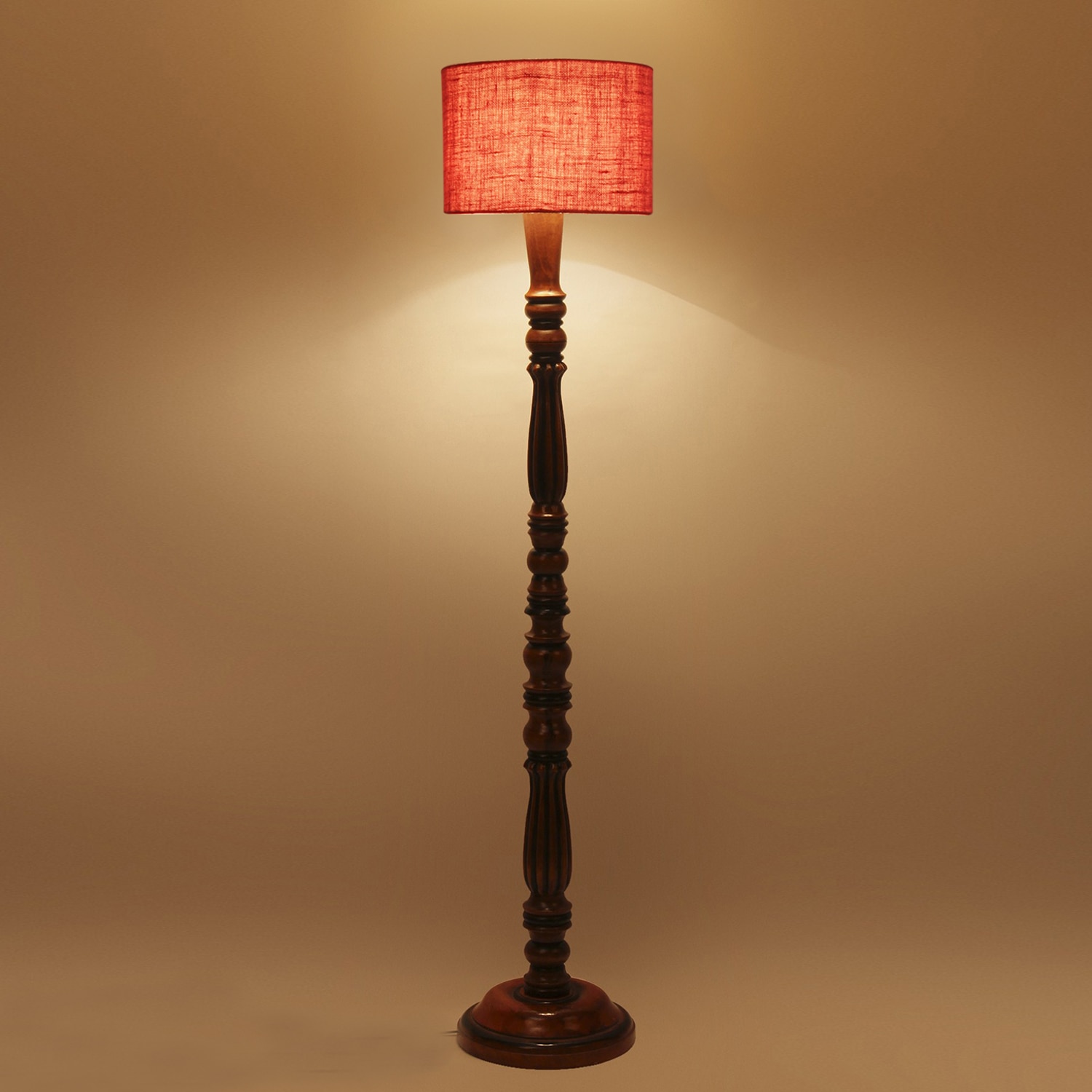 Devansh Wooden Floor Lamp - Devansh