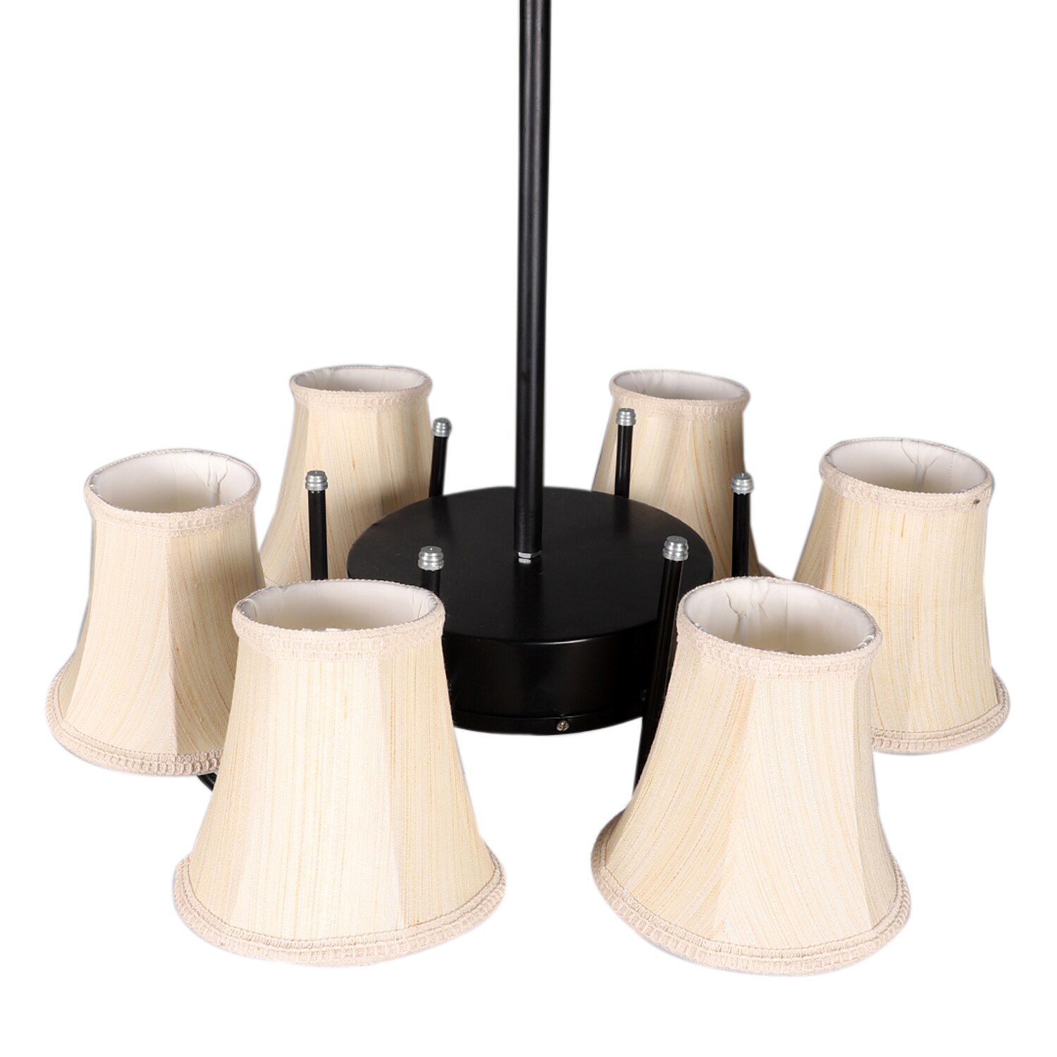 Devansh Dual Black Wallmounted Lamp With Beige Jute  Shade