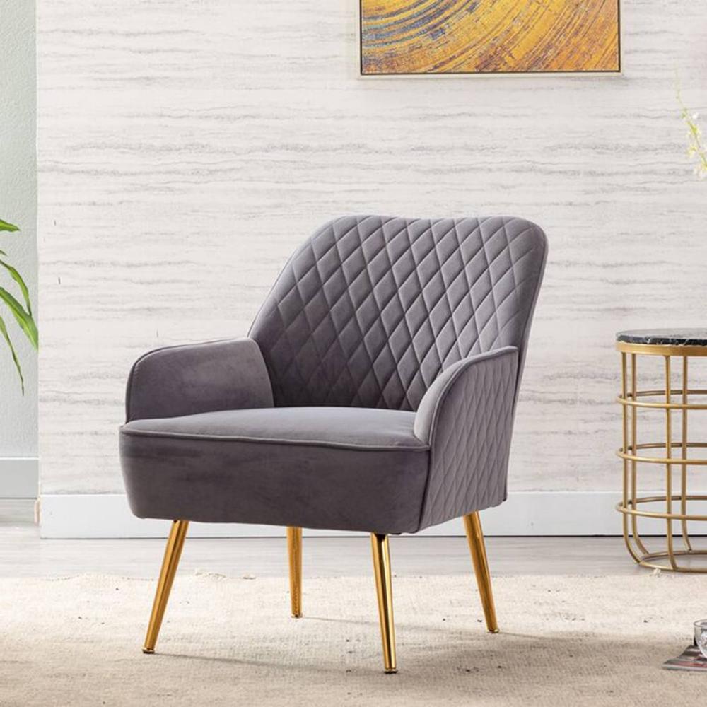 Ellie Accent Chair in Grey Colour