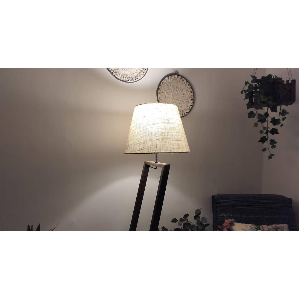 Bezalel Beige Jute Floor Lamp with Beige Jute Base