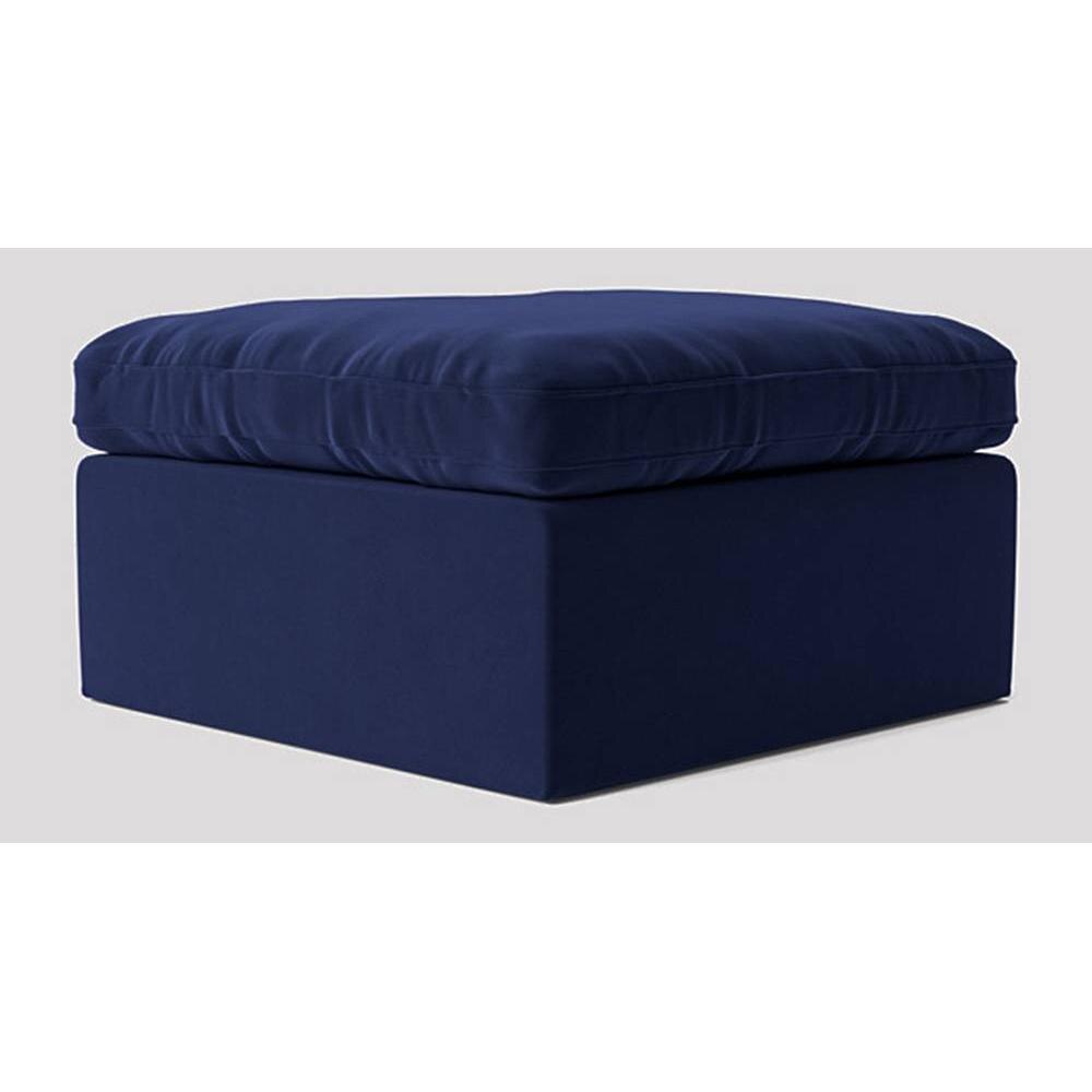 Seattle Ottoman Color in Navy Blue