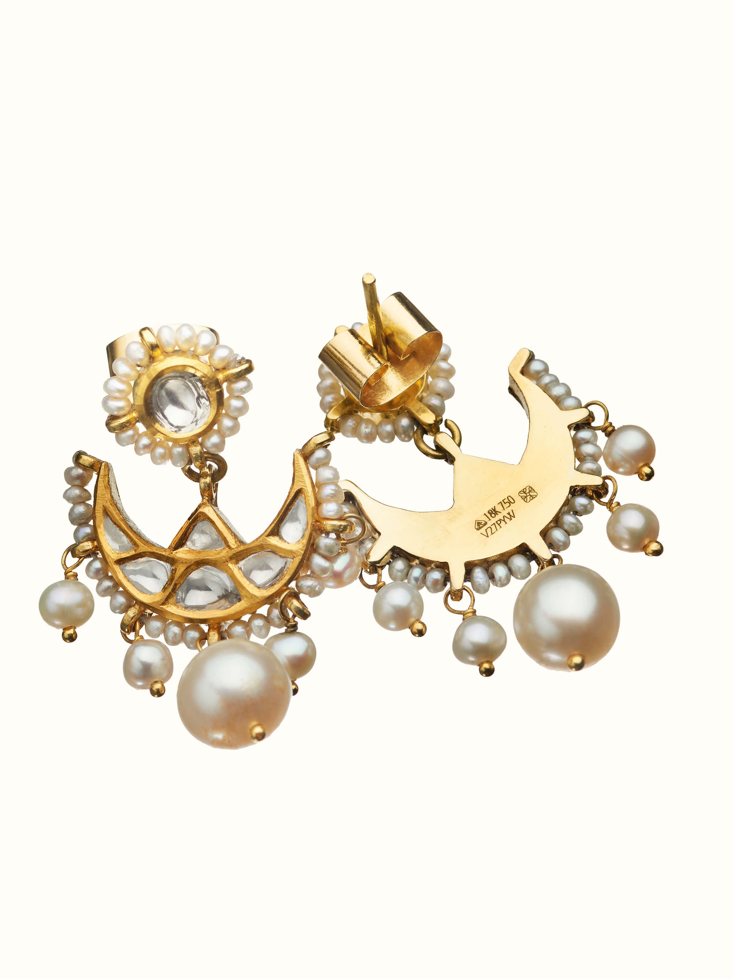 Jadau 18 Karat Gold Drops