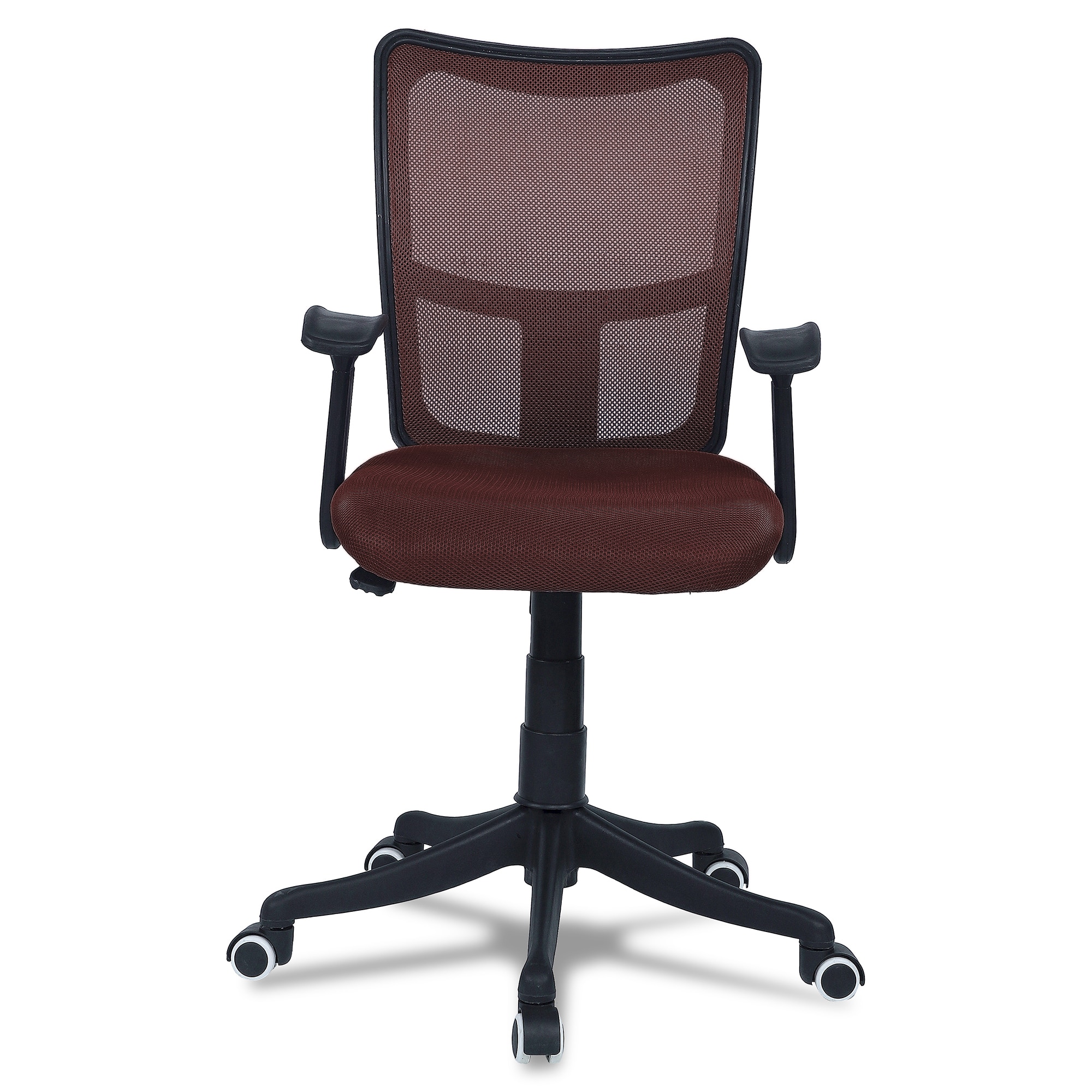 Eexcaeal Mid Back Ergonomic Chair in Brown Colour