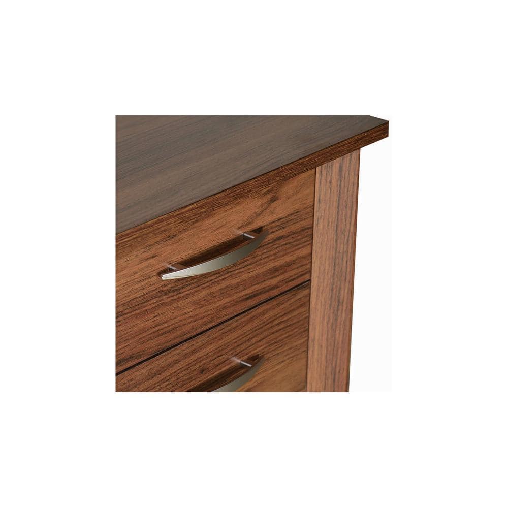 Yuko Study Table with Two Drawers in Columbia Walnut Finish
