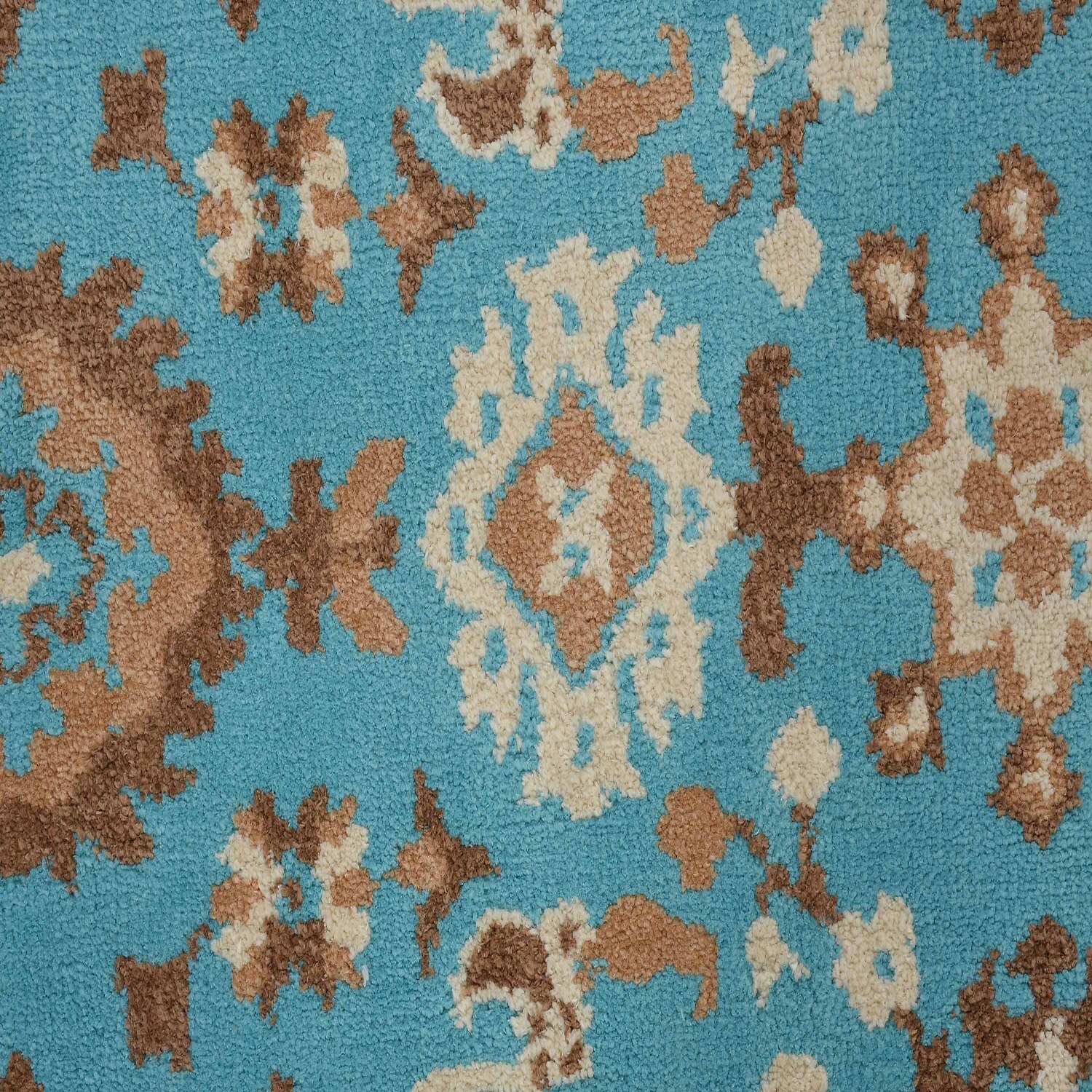 Multicolor Traditional Machine Made Polyester 6 X 9 Feet Carpet