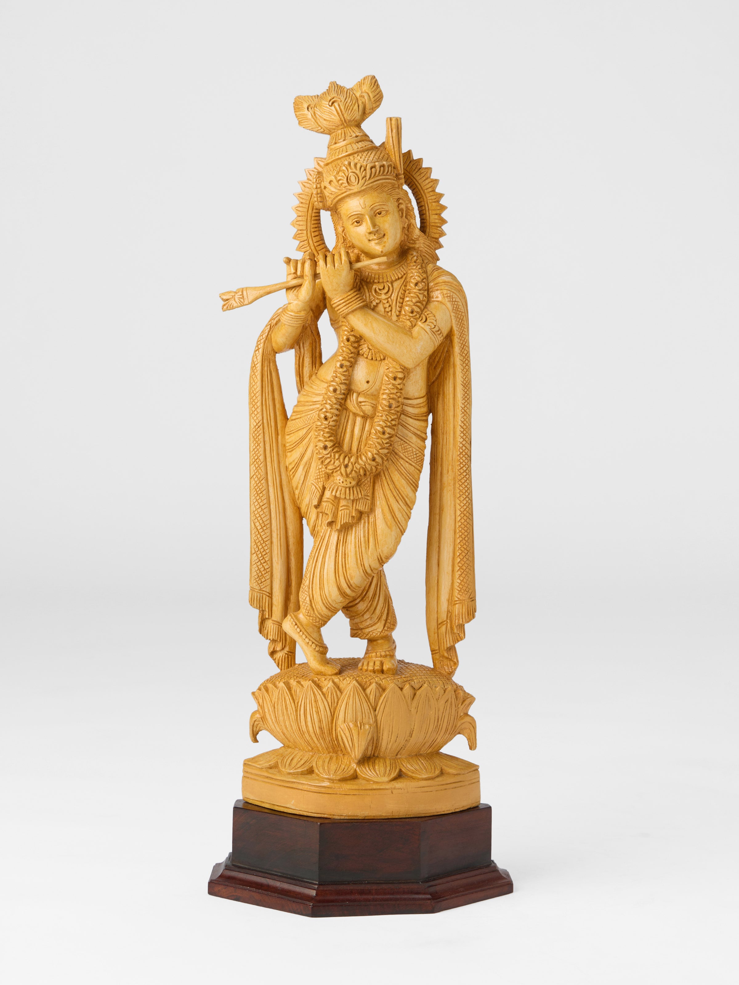 Wood Carved Padmaleela Gopala Idol