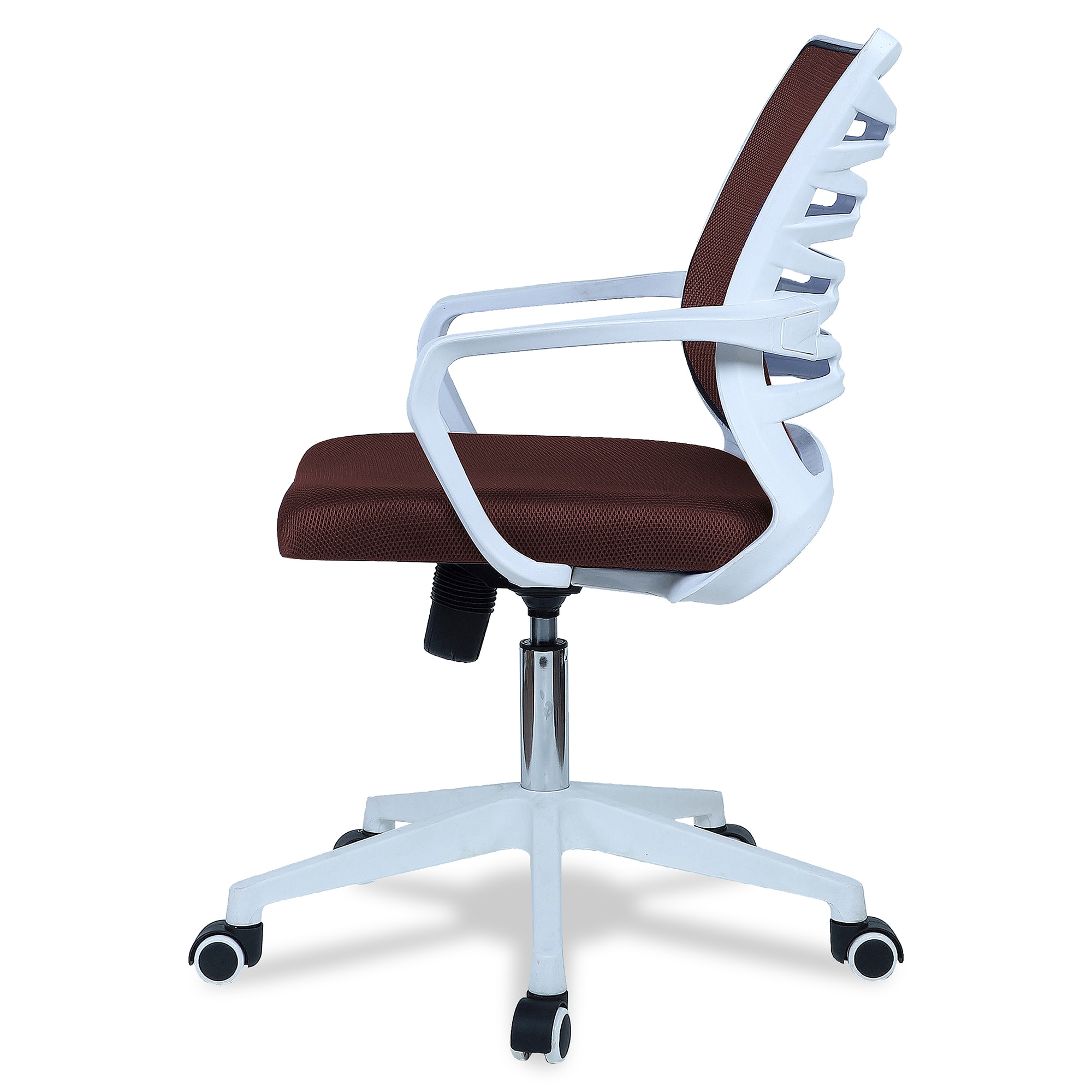 Iinea Mid Back Ergonomic Chair in Brown Colour