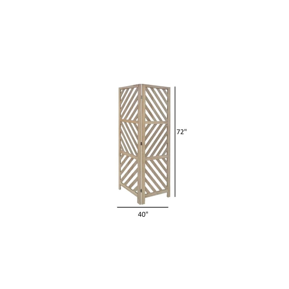 Loreene Solid Wood 4 Panel Room Divider