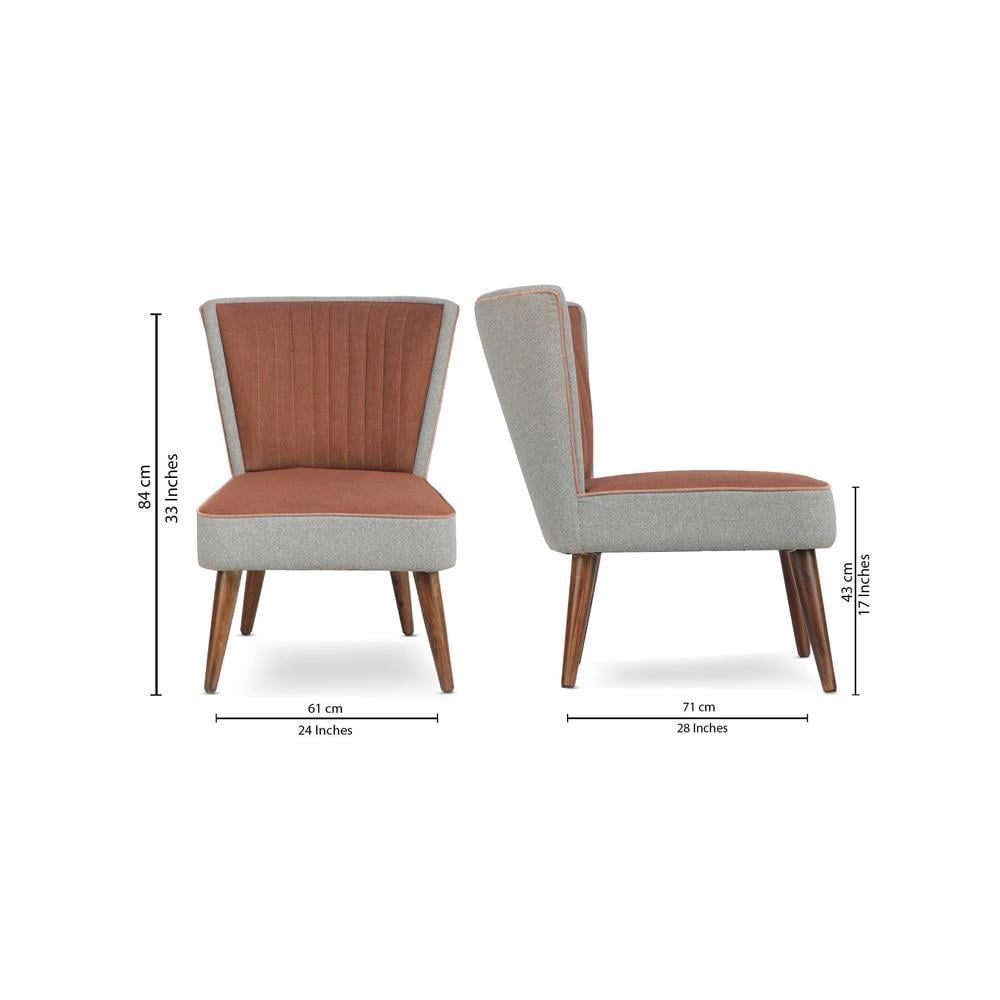 Celeste Accent Chair - Brown (Colour : brown)