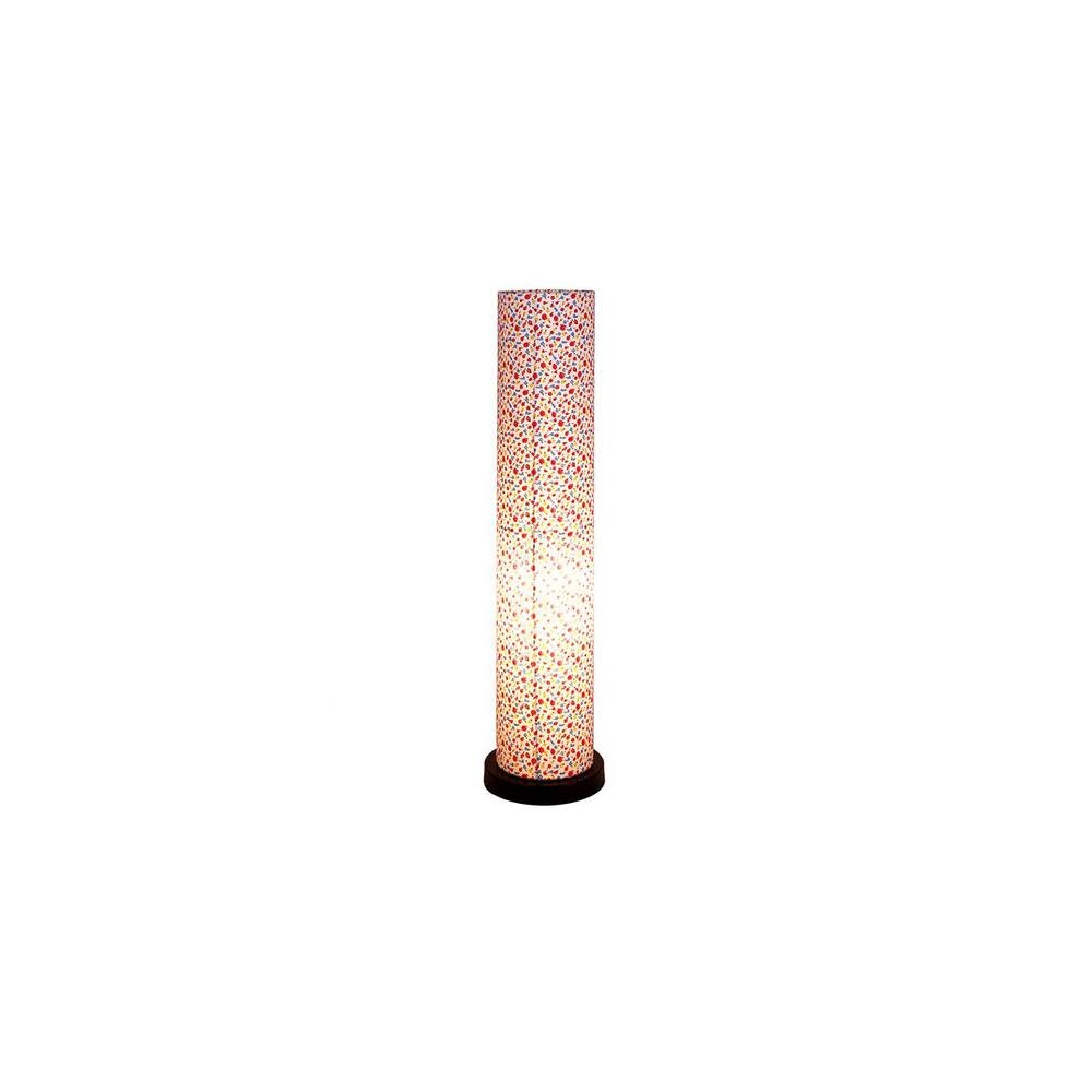 Uzo Multicolour Cotton Shade Floor Lamp