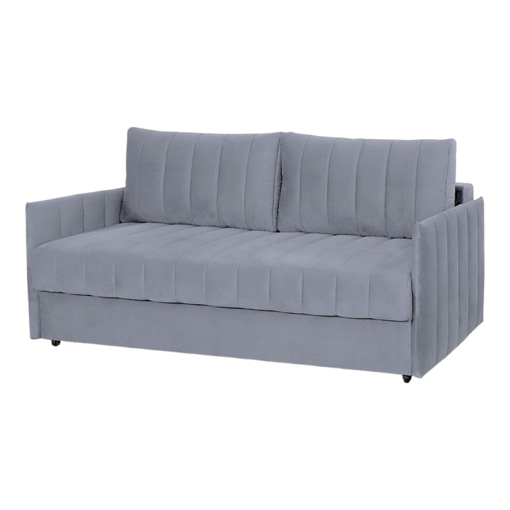 Sarena 3 Seater Fold Out Sofa Cum Bed In Grey Colour