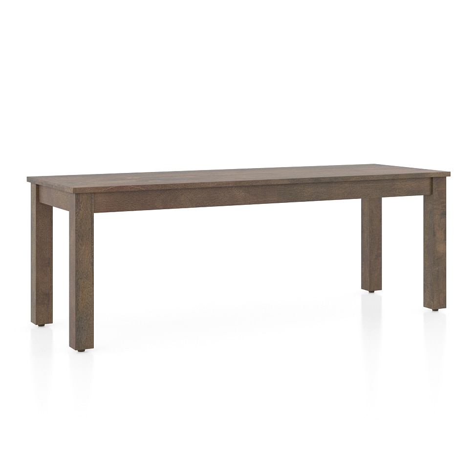 Atlas Solid Wood Bench In Danish Walnut Finish