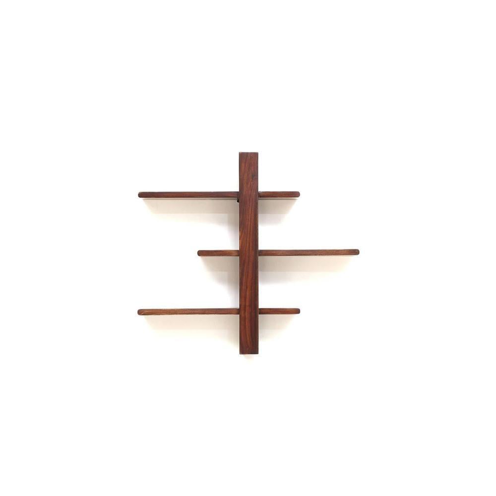 WOODENMOOD Rectangular Wall Rack