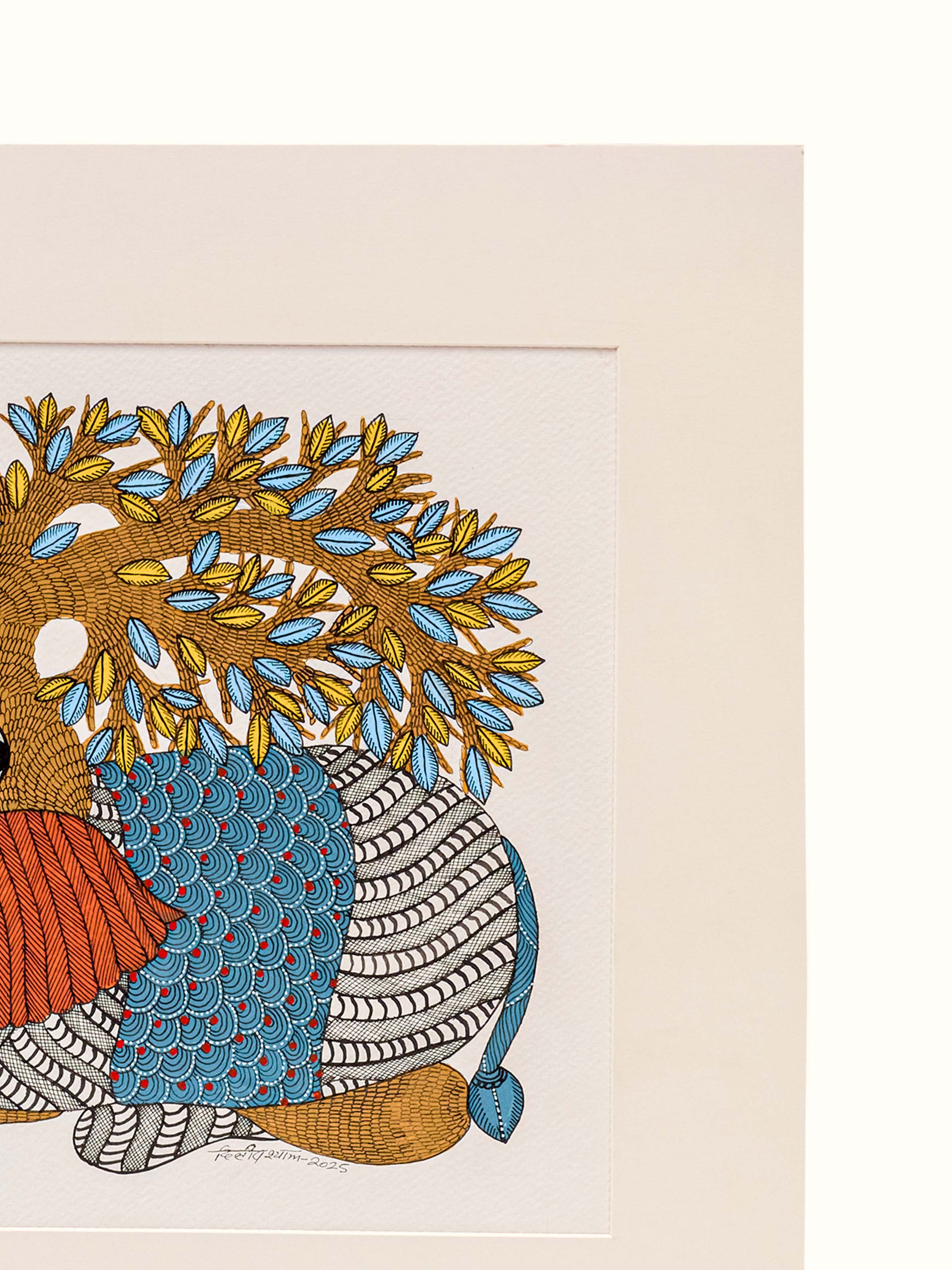 Elephant Canopy Gond Art