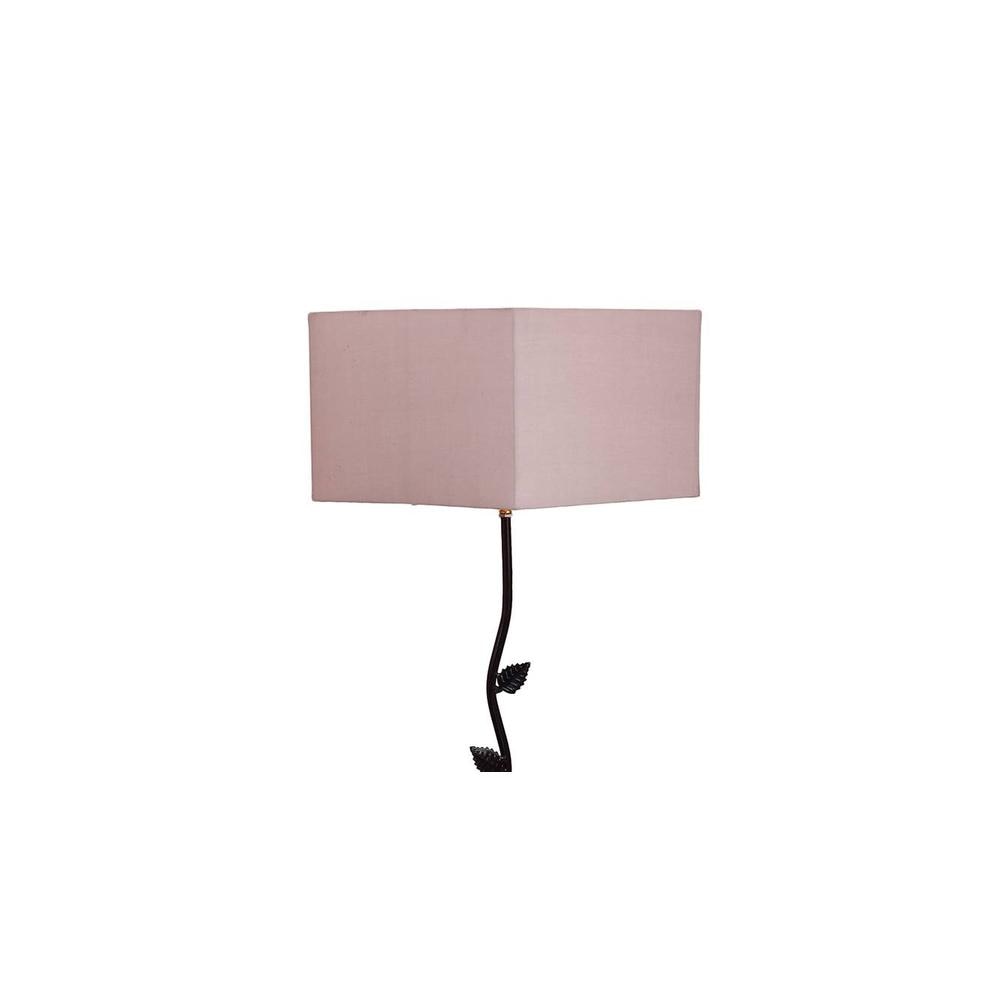 Edythe Grey Cotton Shade Floor Lamp