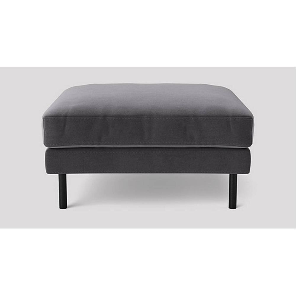 Munich Ottoman Color in Dark Grey