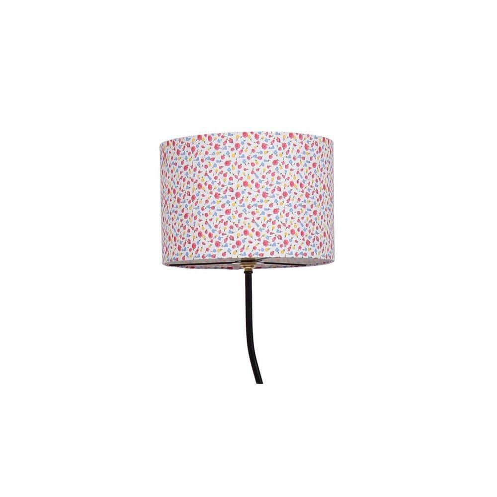 Doutzen Multicolour Cotton Shade Floor Lamp