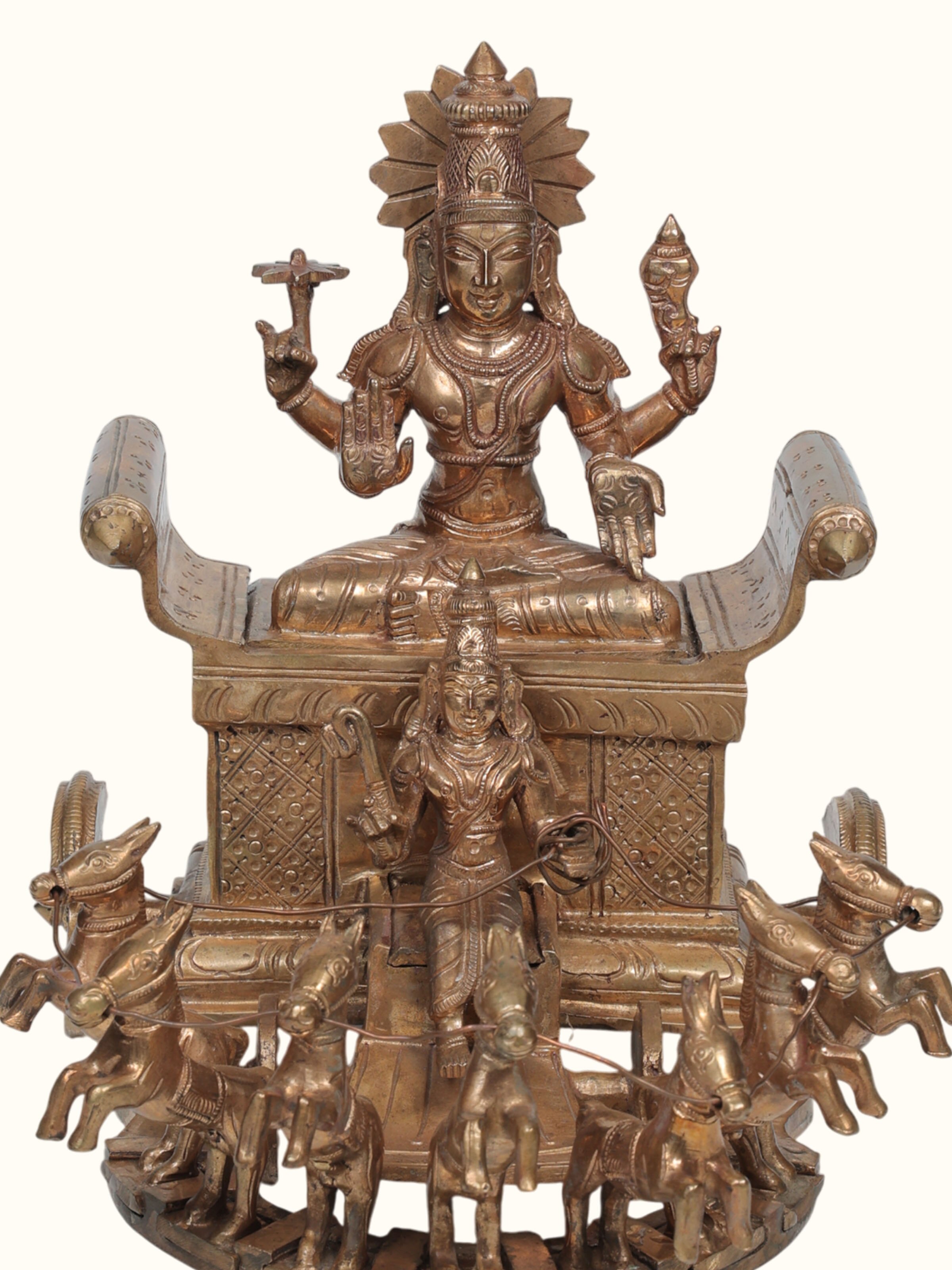 Bronze Cast Suryanarayana Idol
