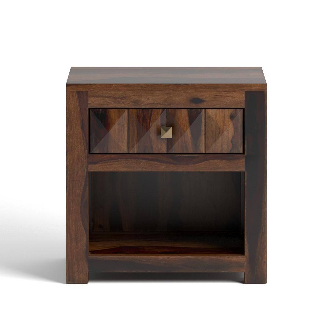 Diamond Solid Wood Bed Side In Provincial Teak Finsh