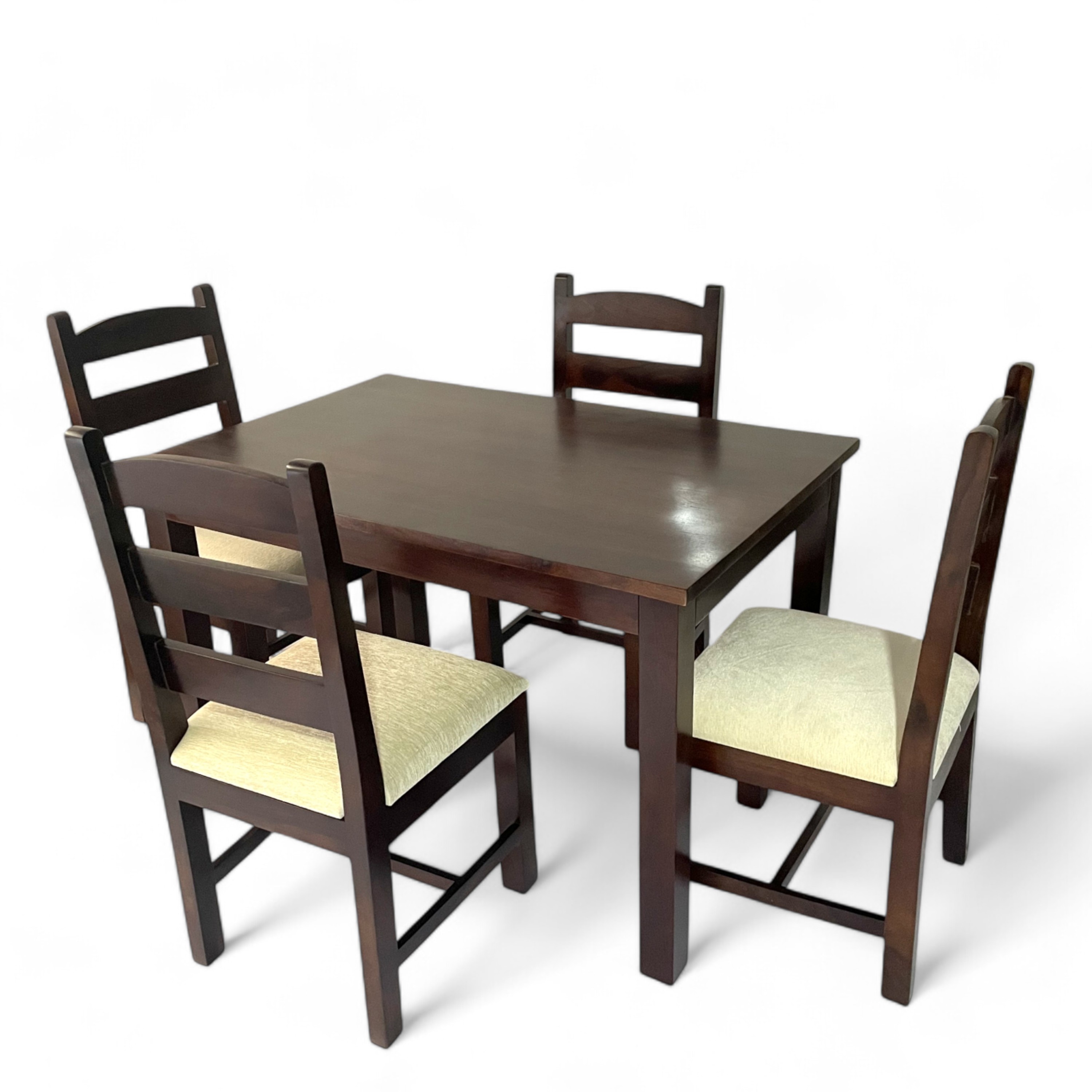 Oakmont Sheesham Wood Accent 4 Seater Dining Table Set