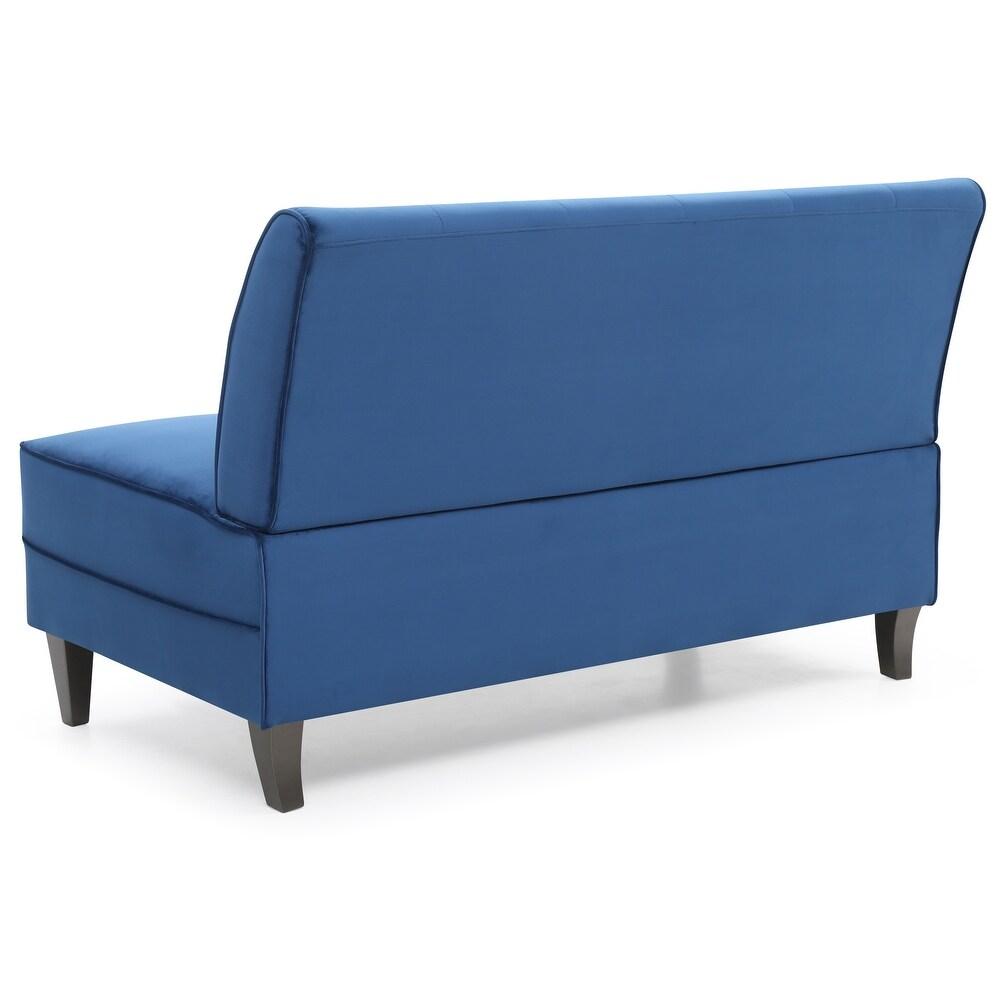Seltos Fabric Sofa - Navy Blue