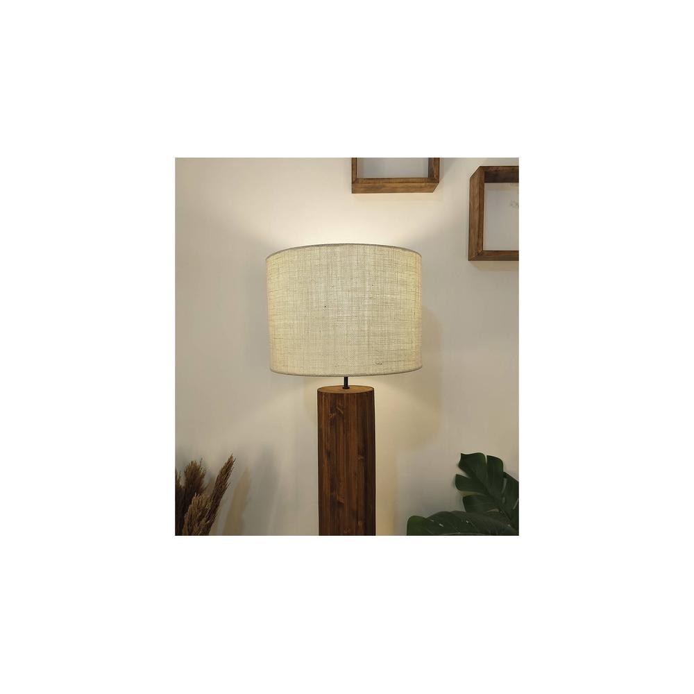 Cedar Beige Jute Floor Lamp with Beige Jute Base