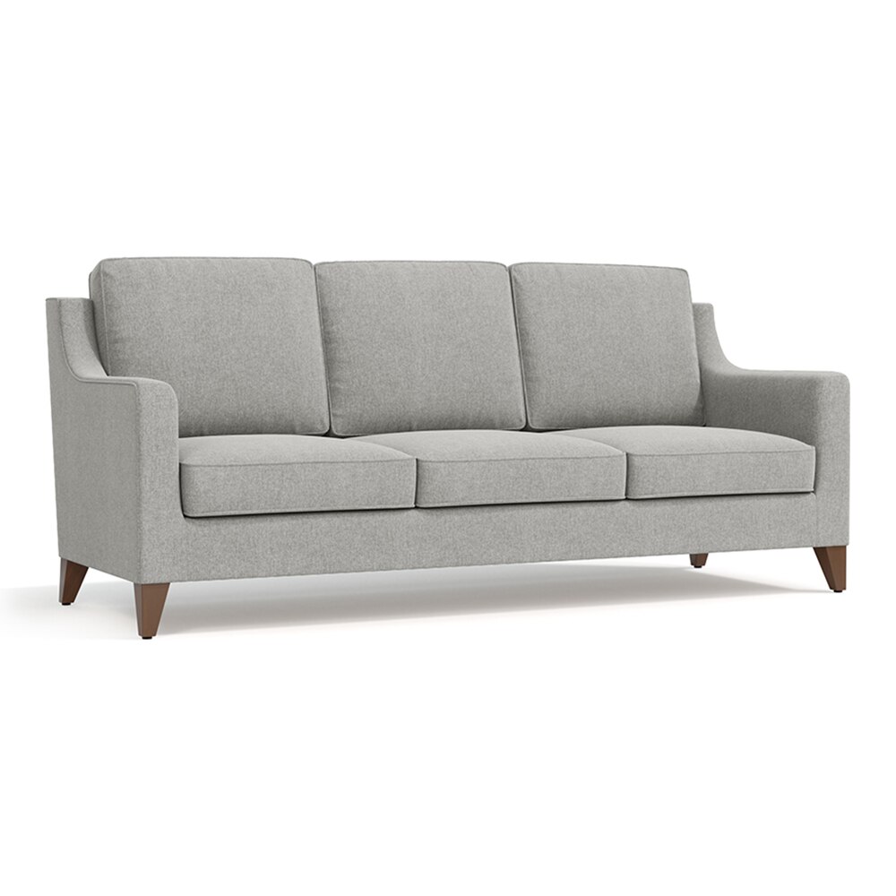 Abbey Sofa Set (Colour : Vapour Grey, Cushion : Hard, Seater : 3+1+1)