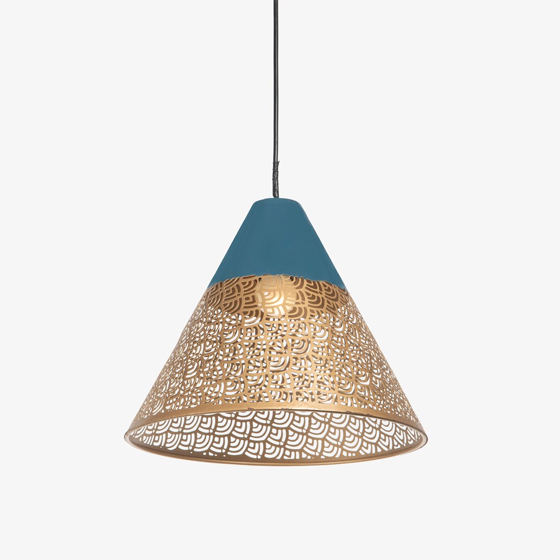 Ralph Handcrafted Conical Hanging Lamp - Orange Tree