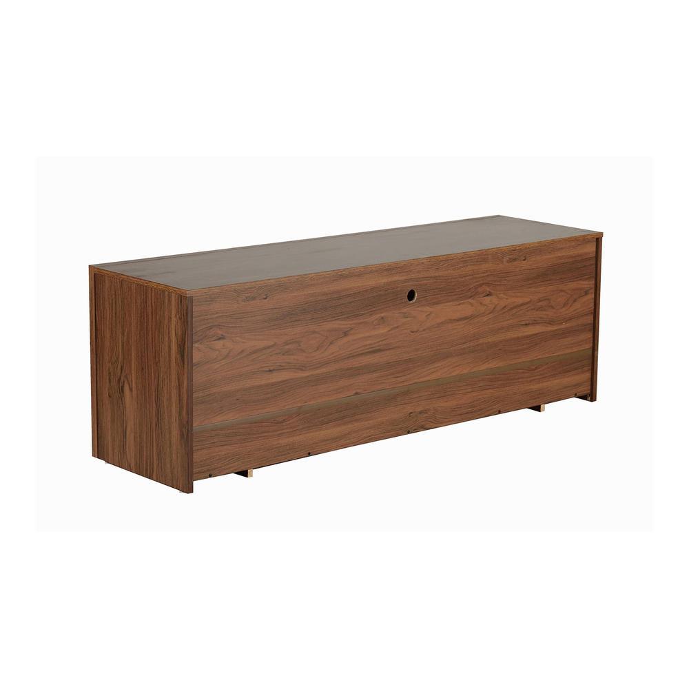 Yuko TV Unit with Two Drawers in Columbia Walnut Finish