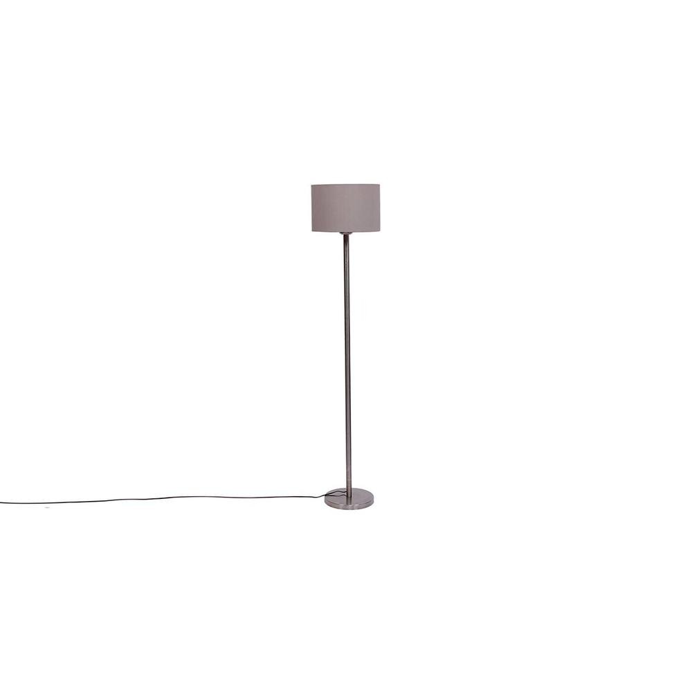 Darlene Grey Cotton Shade Floor Lamp
