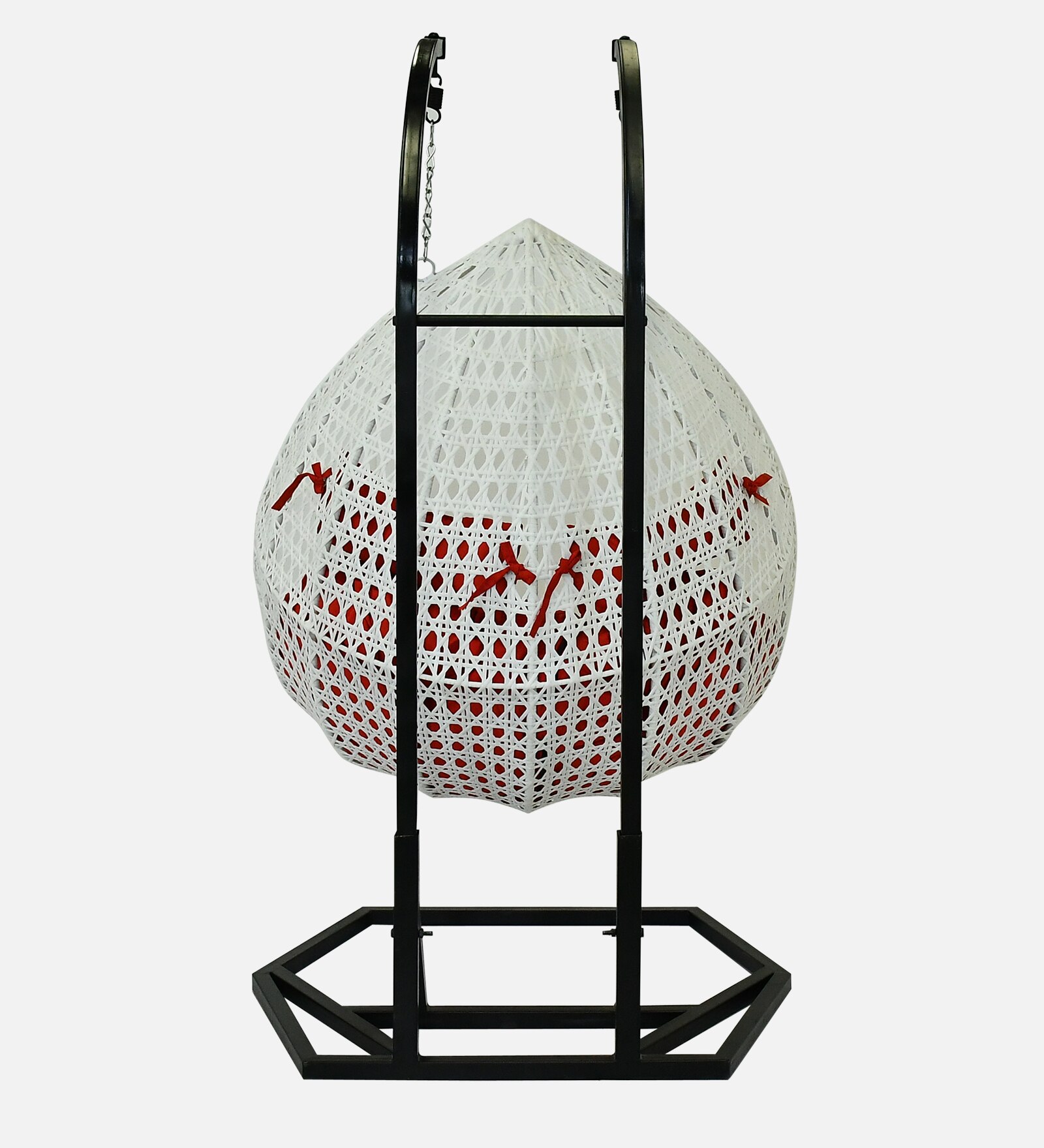 Zermatt Wicker Swing In White