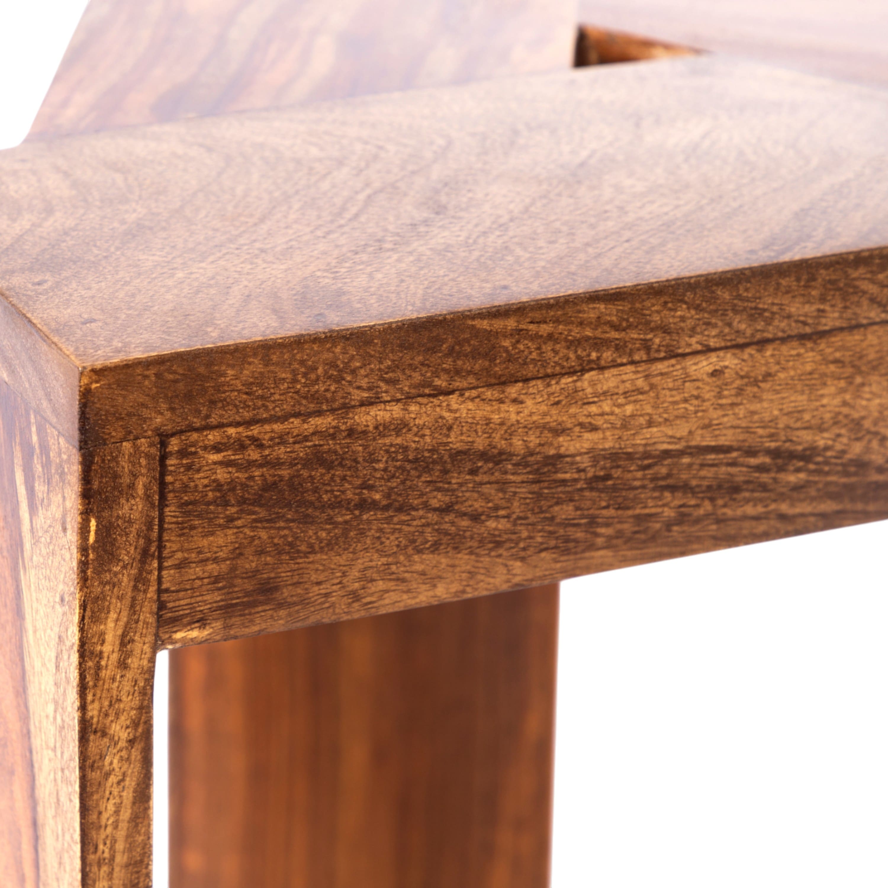 Avina End Table - Teak Finish