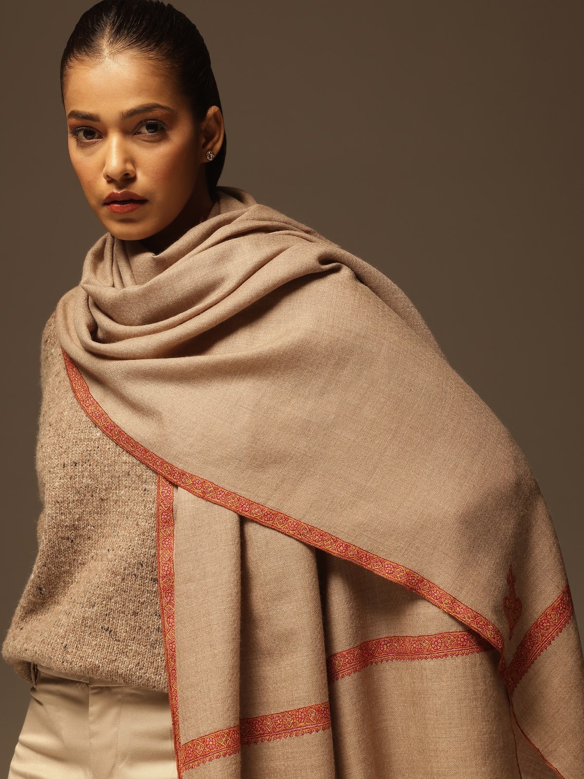 Parisa Pashmina Sozni Embroidered Shawl